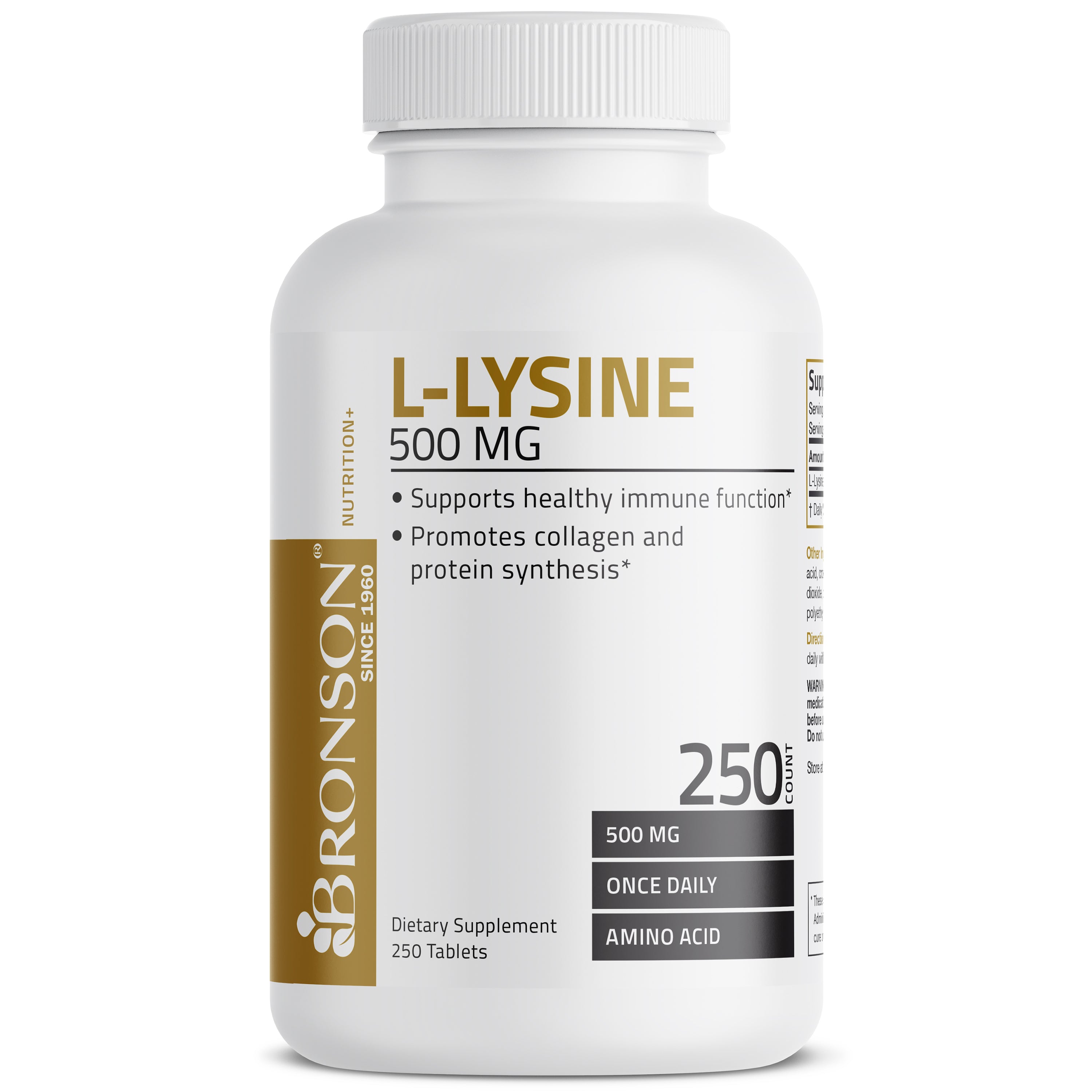 L-Lysine - 500 mg - 250 Tablets
