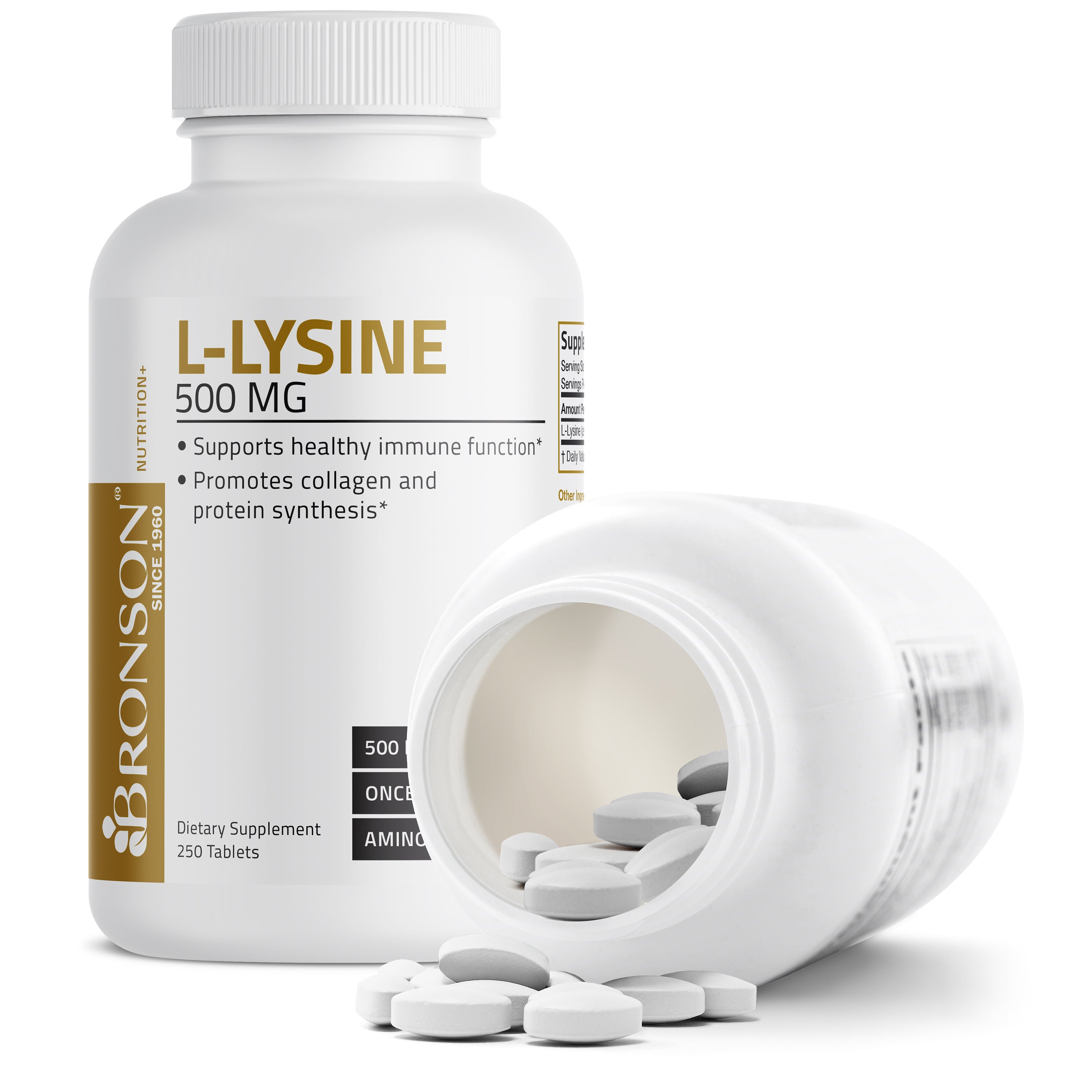 L-Lysine - 500 mg - 250 Tablets