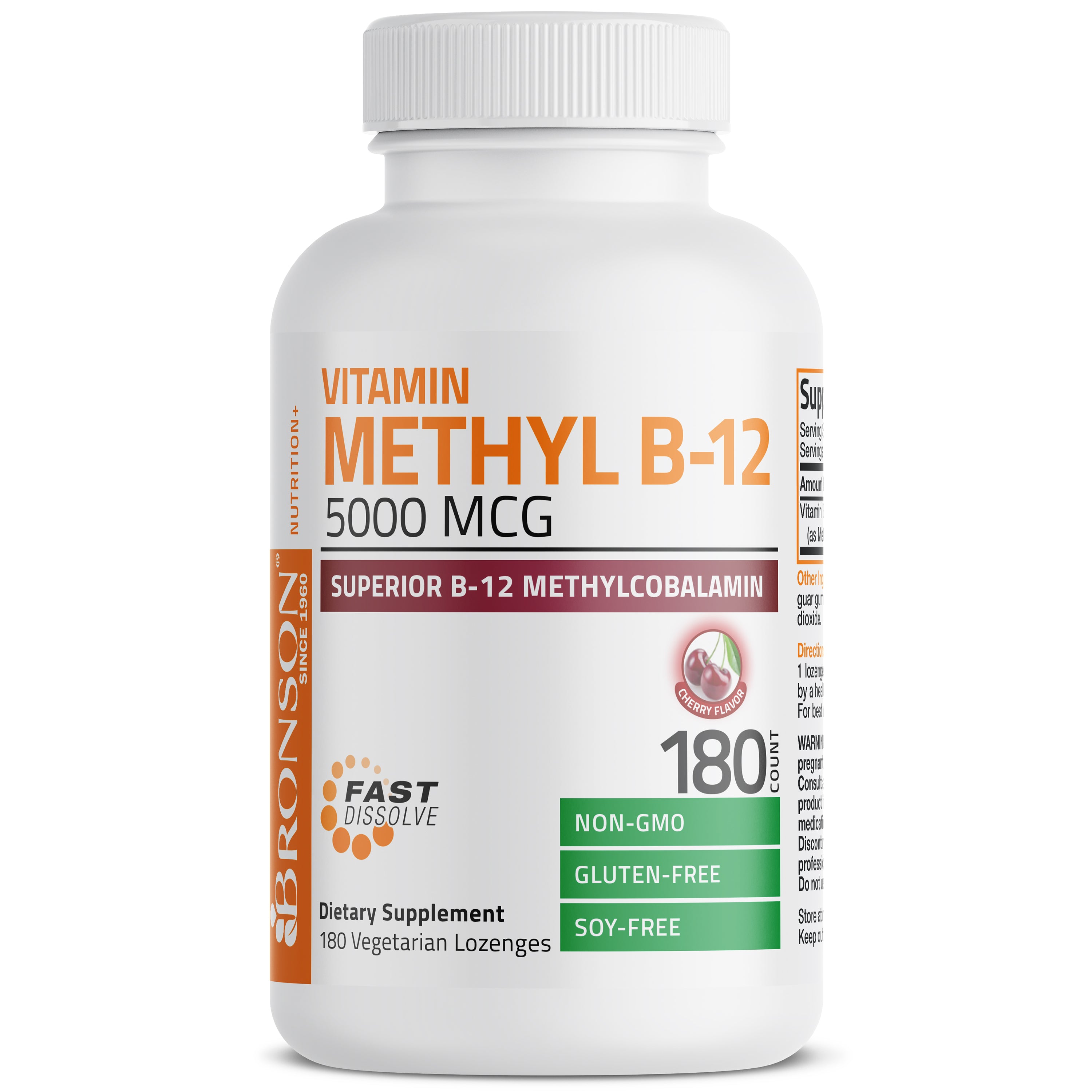 Methyl B12 Fast Dissolve Sublingual - Cherry - 5,000 mcg