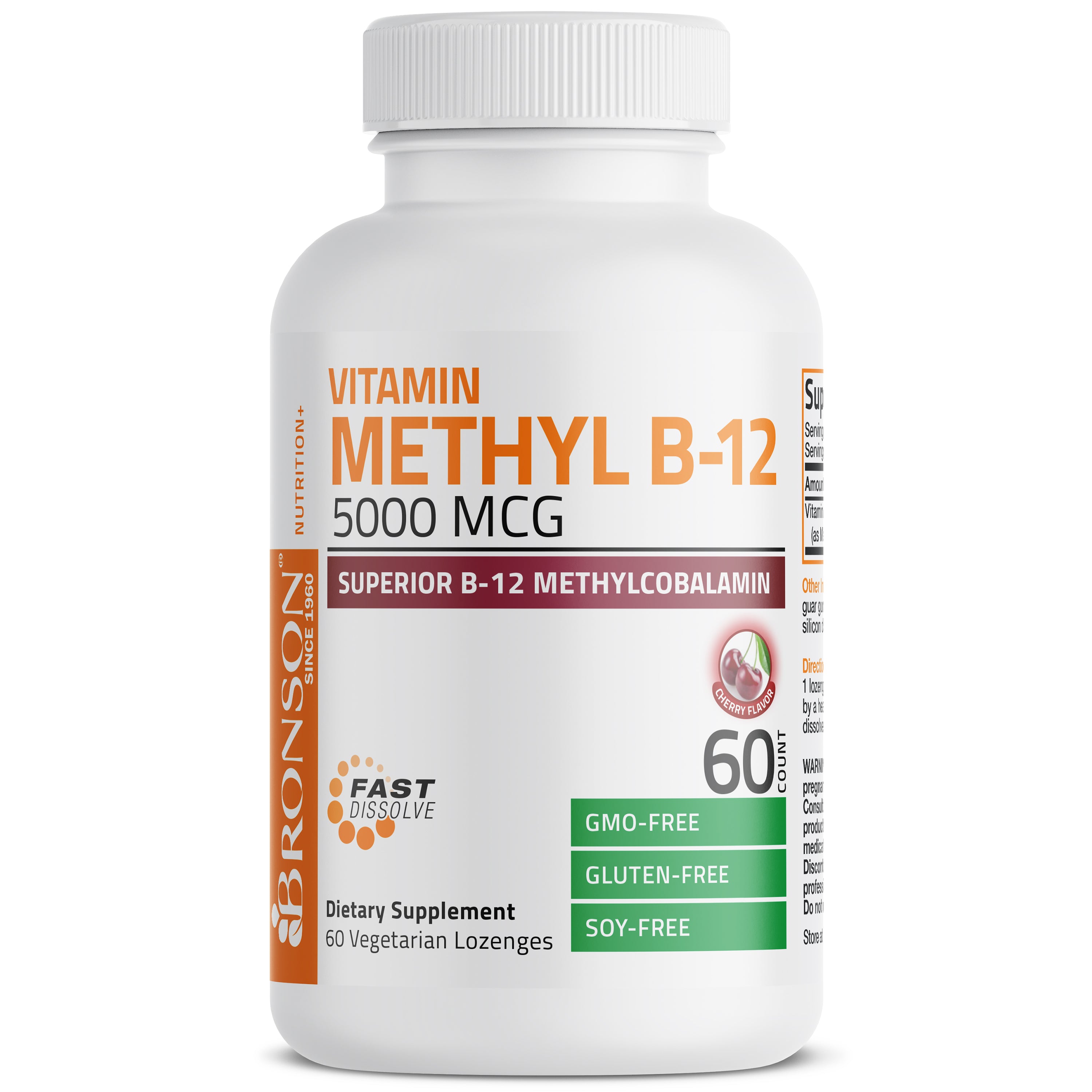 Methyl B12 Fast Dissolve Sublingual - Cherry - 5,000 mcg