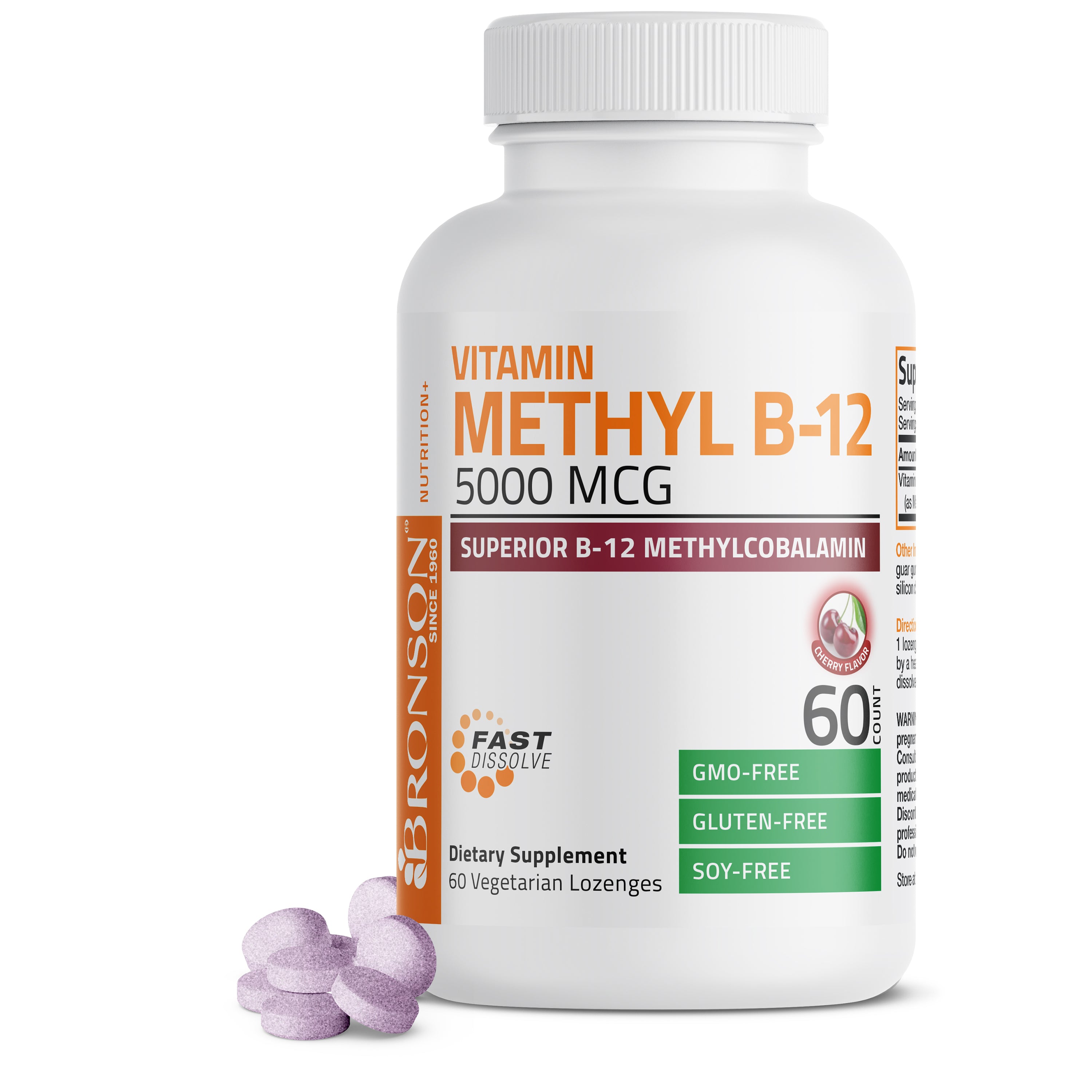 Methyl B12 Fast Dissolve Sublingual - Cherry - 5,000 mcg