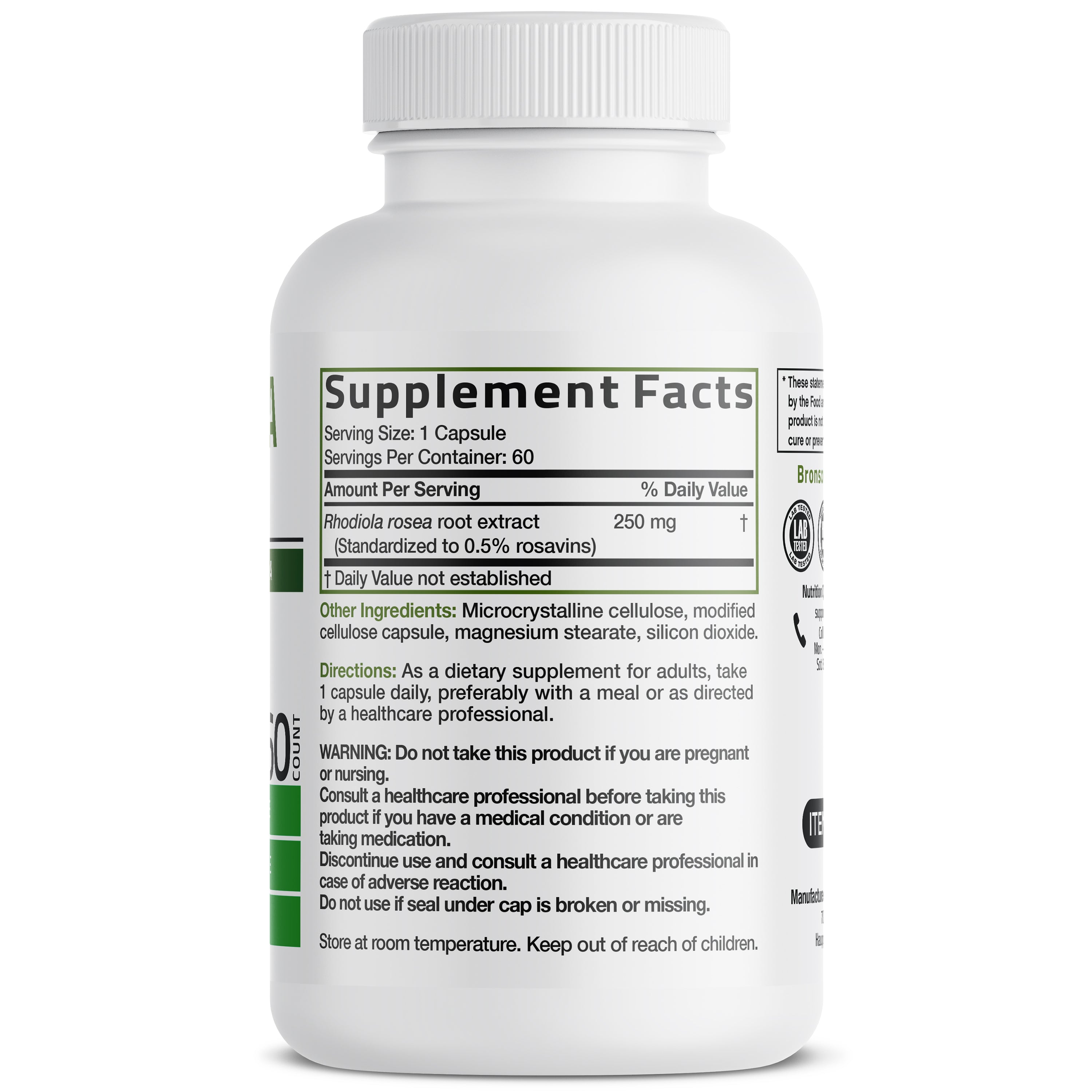 Rhodiola Rosea Root - 1,000 mg