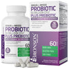 Probiotic Plus Prebiotic with L-Theanine, Bacopa & Rhodiola - 50 Billion CFU - 60 Vegetarian Capsules thumbnail 1
