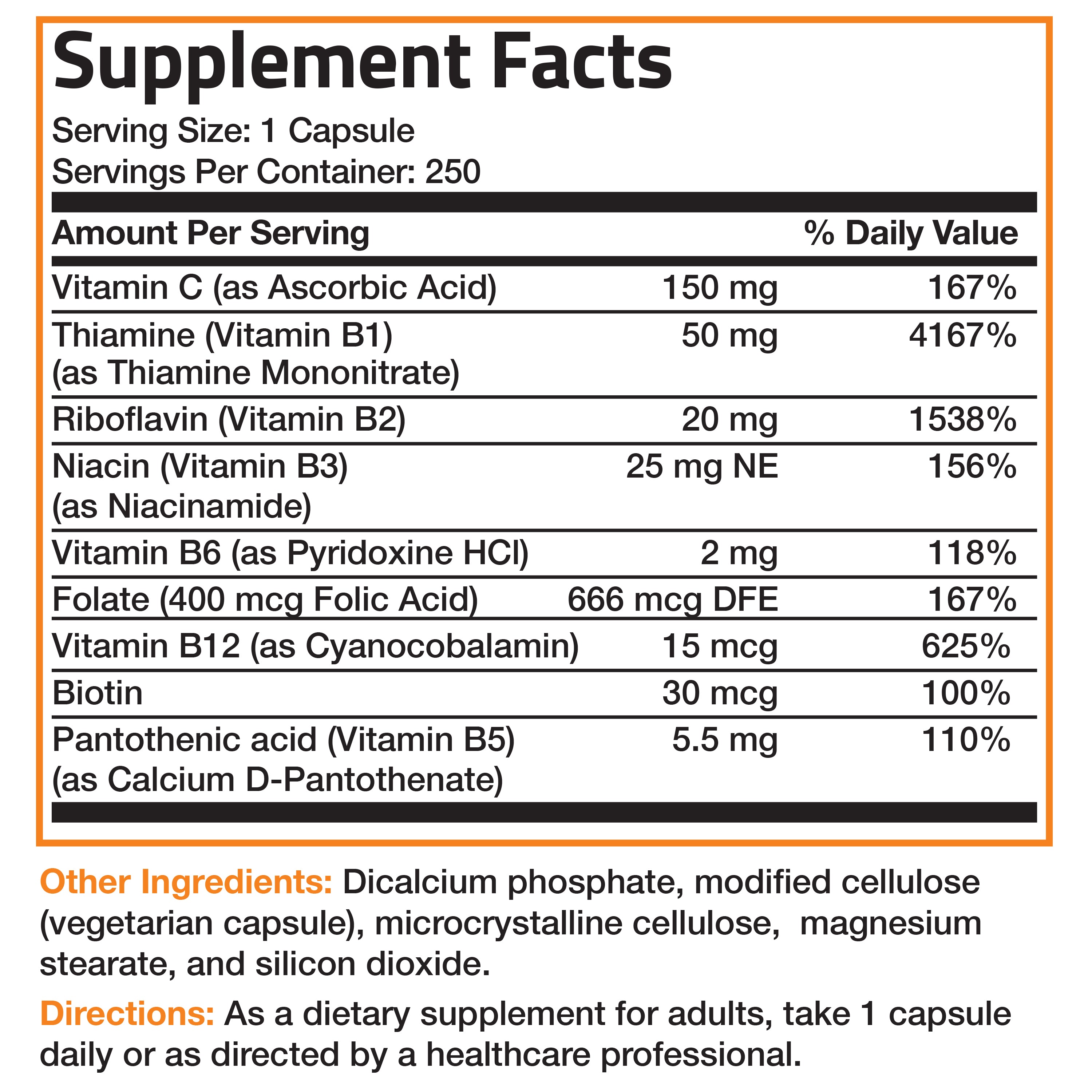 Vitamin B Complex with Vitamin C