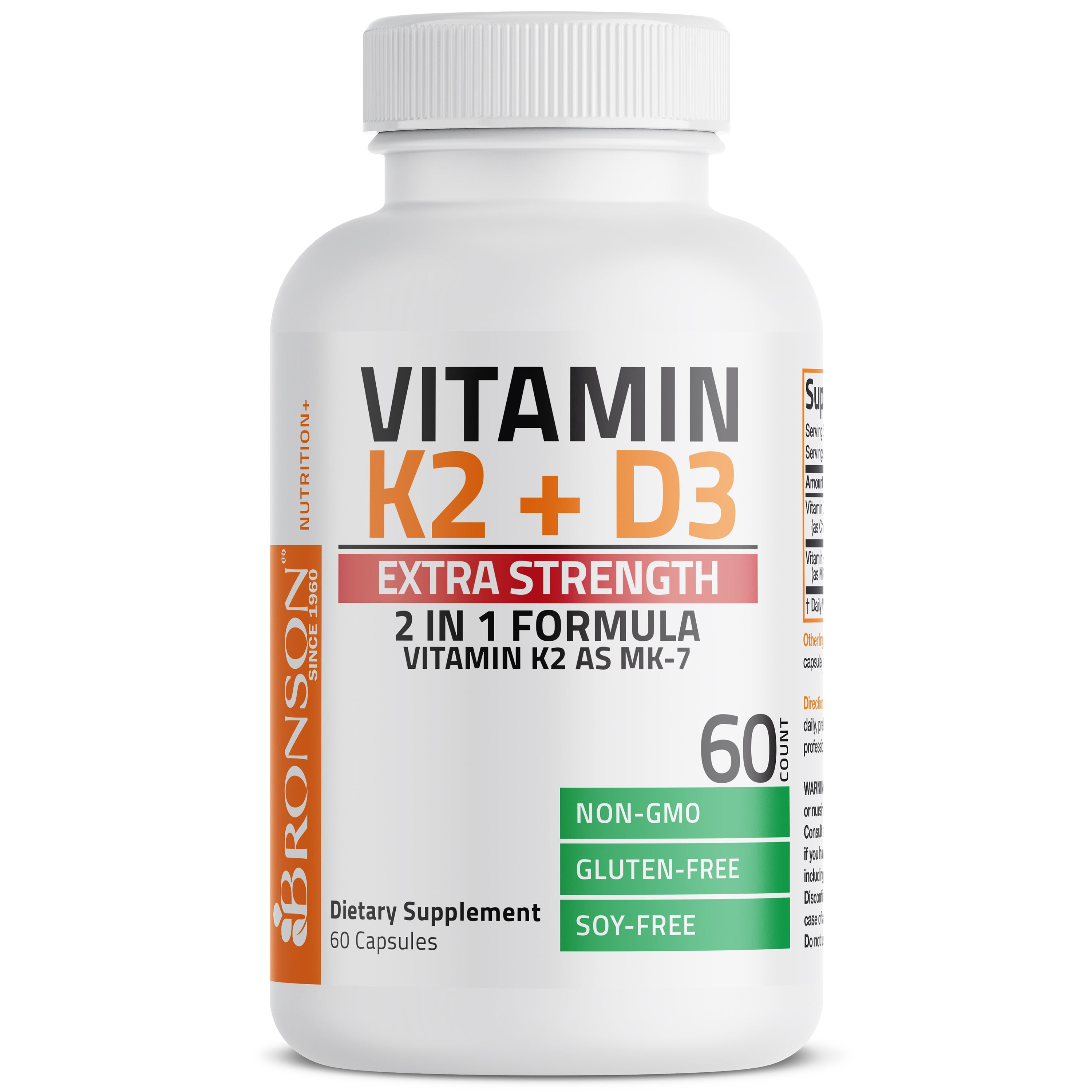 Vitamin K2 MK-7 Plus Vitamin D3 Extra Strength