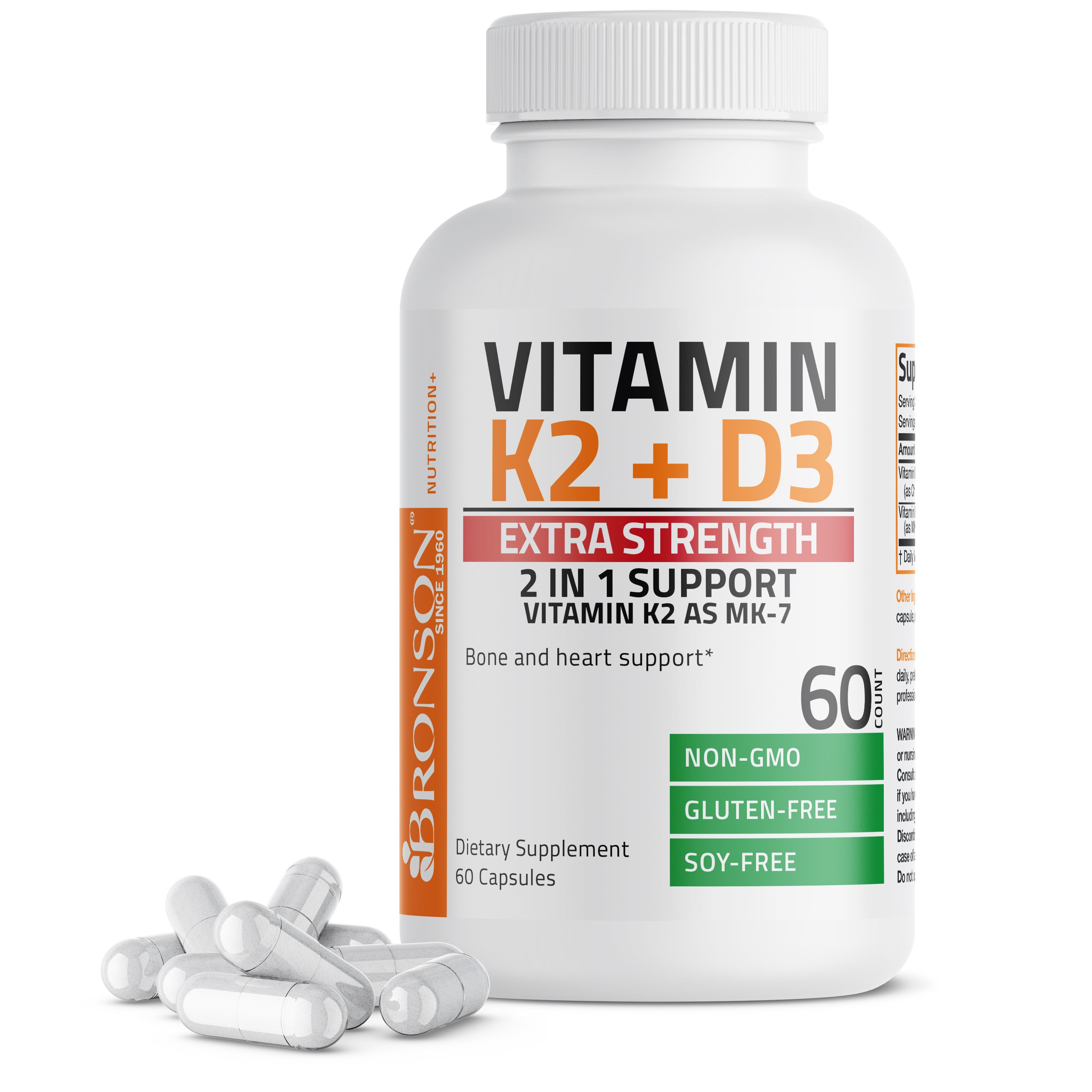 Vitamin K2 MK-7 Plus Vitamin D3 Extra Strength