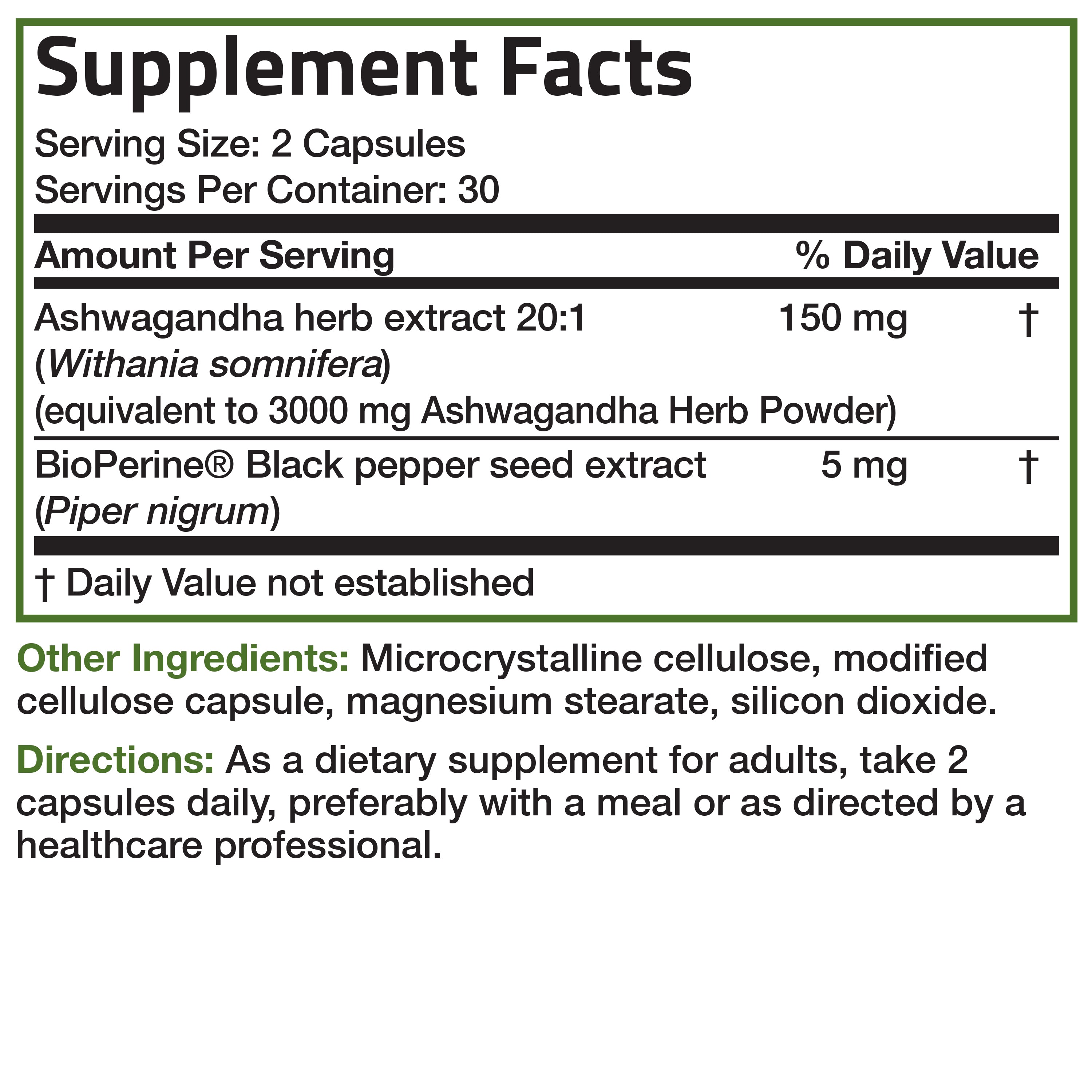 Ashwagandha Extra Strength - 3,000 mg