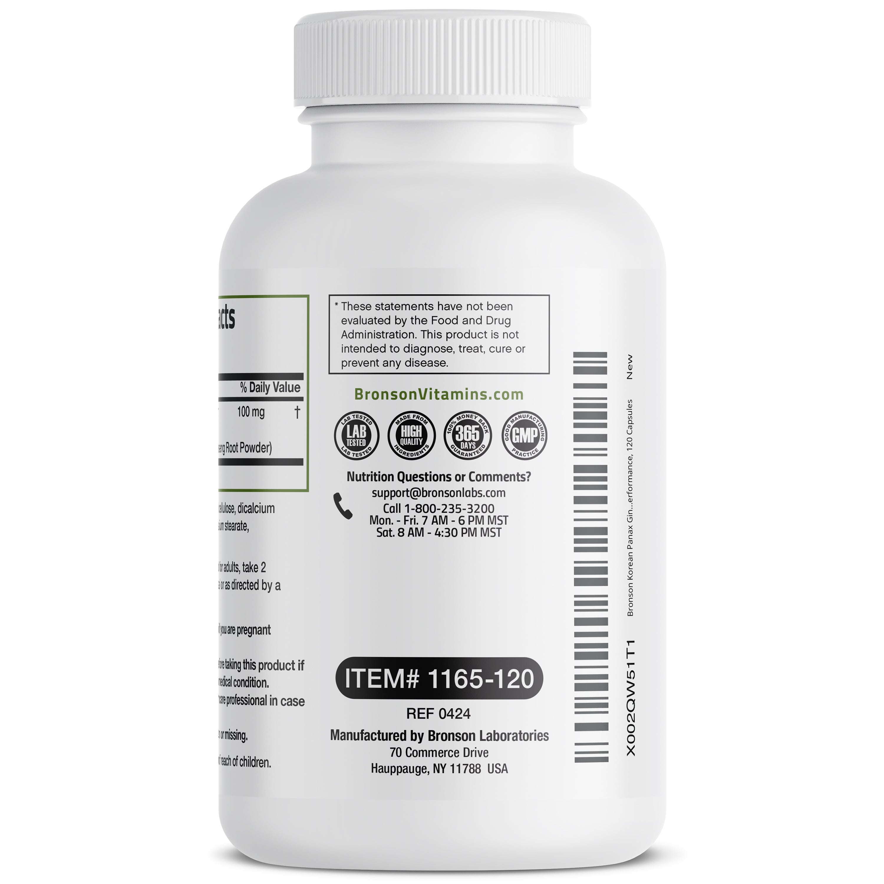 Korean Panax Ginseng - 1,000 mg