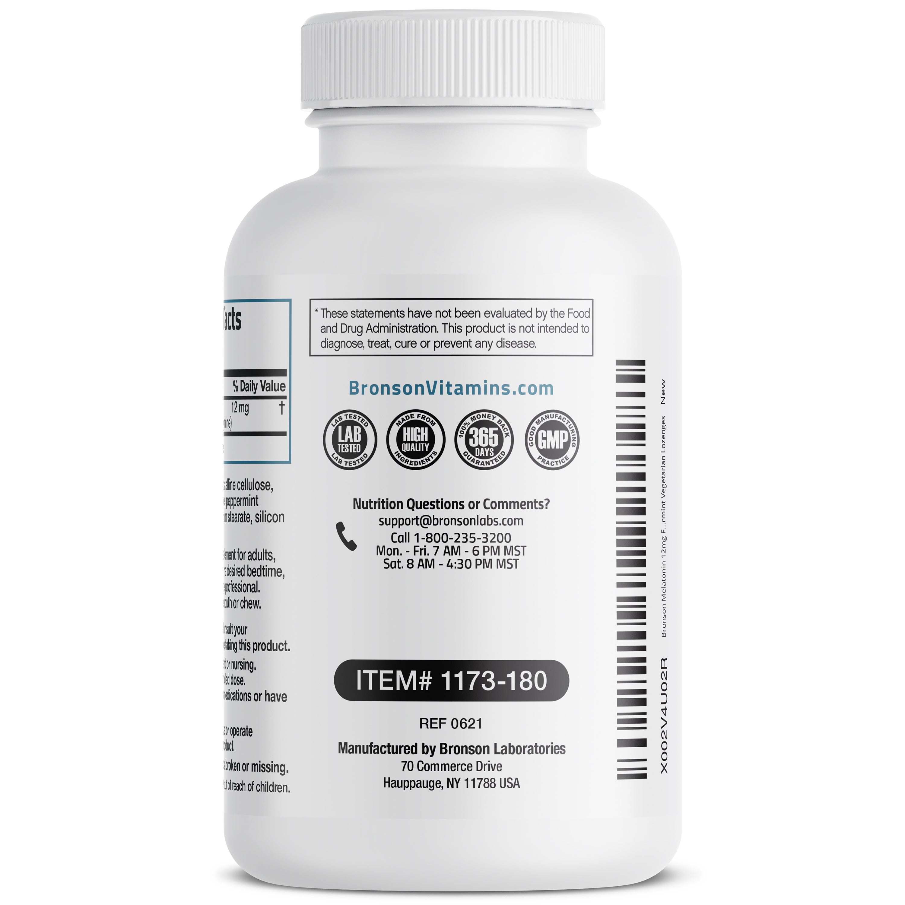 Melatonin Fast Dissolve - Peppermint - 12 mg