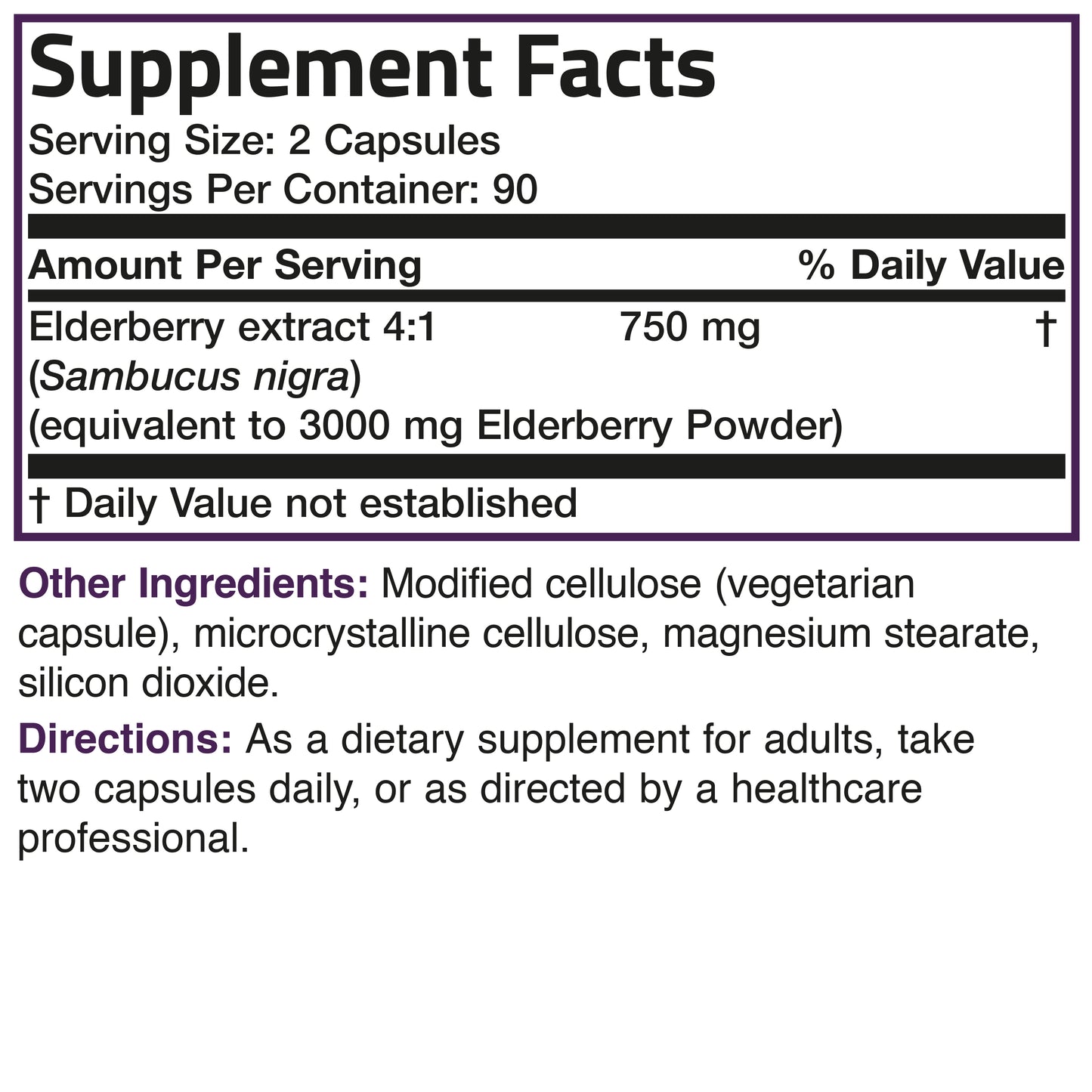 Elderberry Extra Strength - 3,000 mg