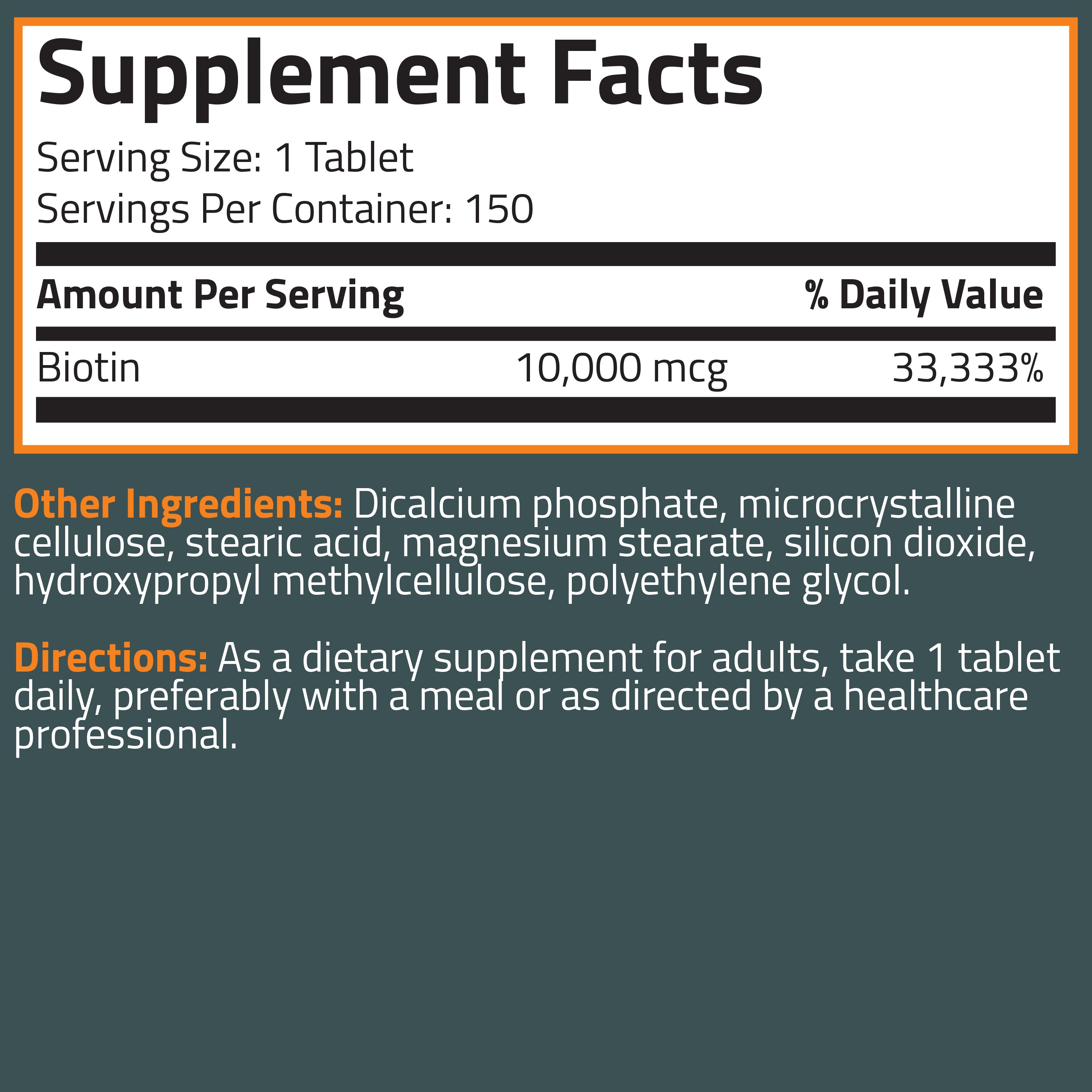 Biotin 10,000 mcg
