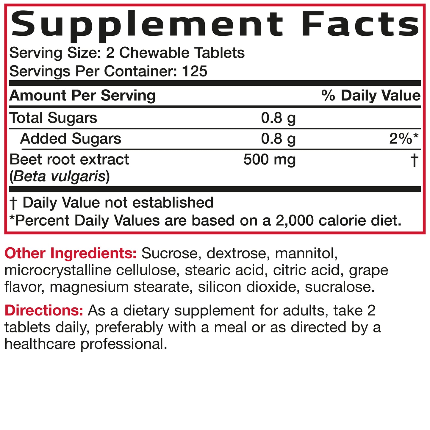 Beet Root Chewables