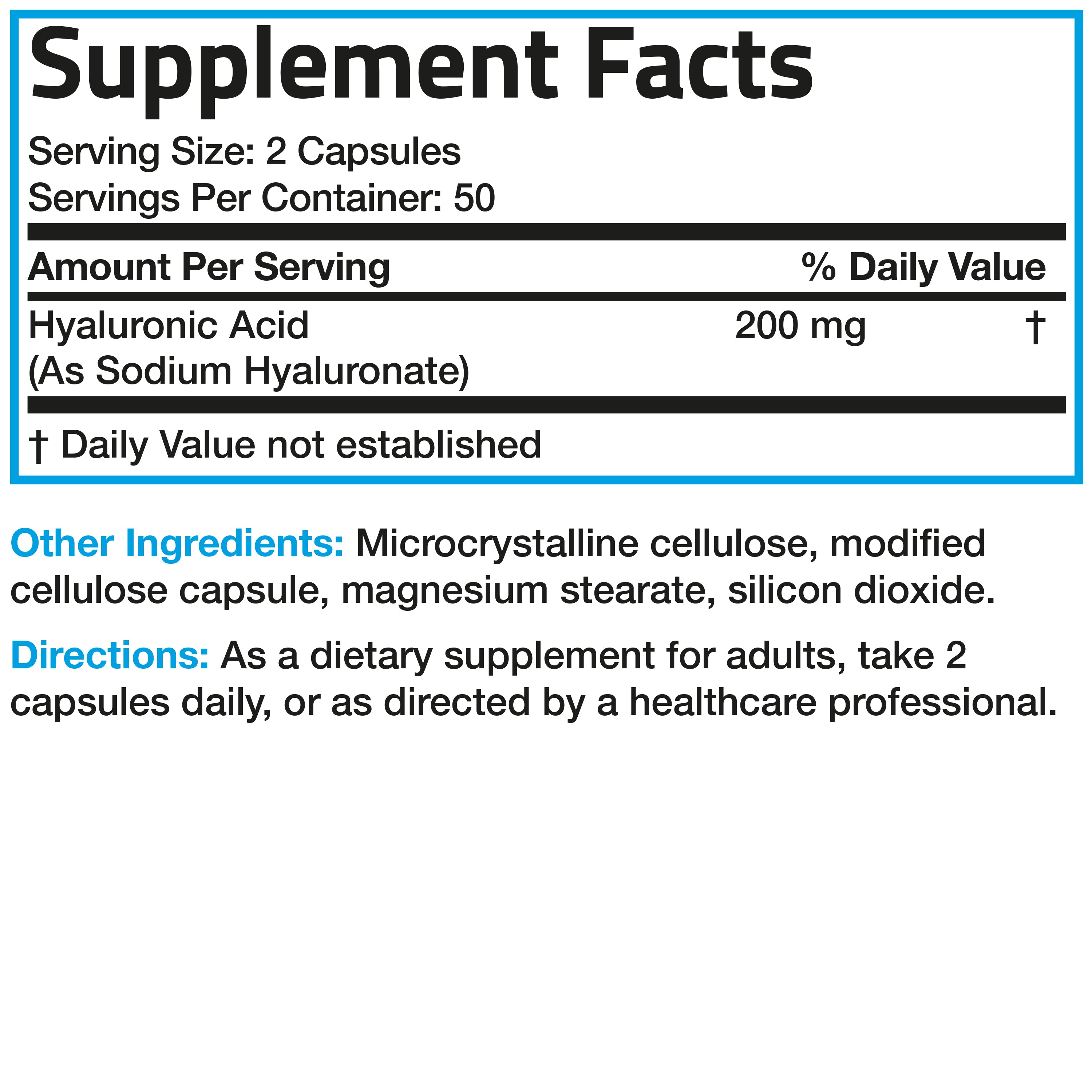Hyaluronic Acid 200 MG