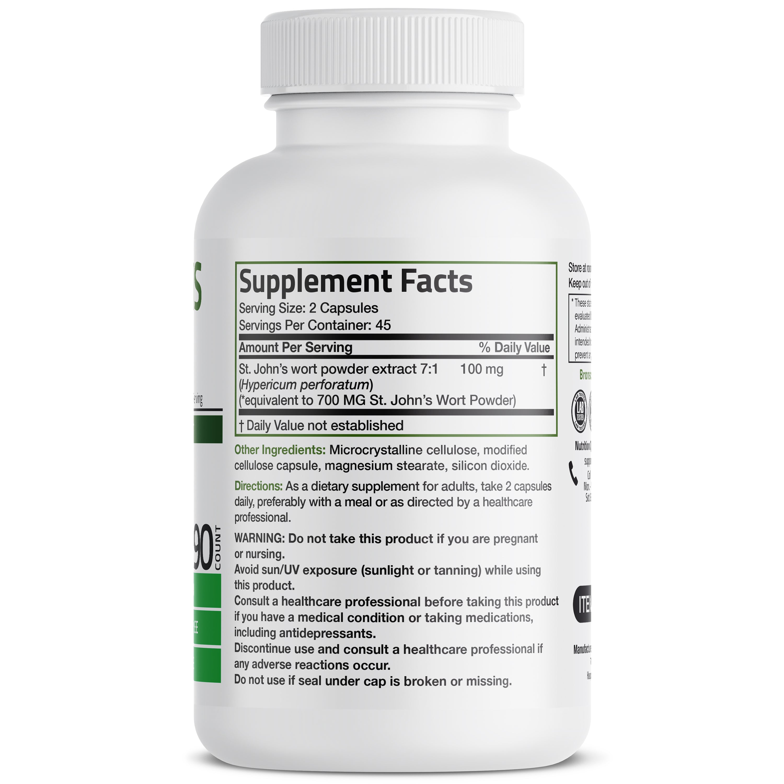 St. John's Wort 700 MG per Serving
