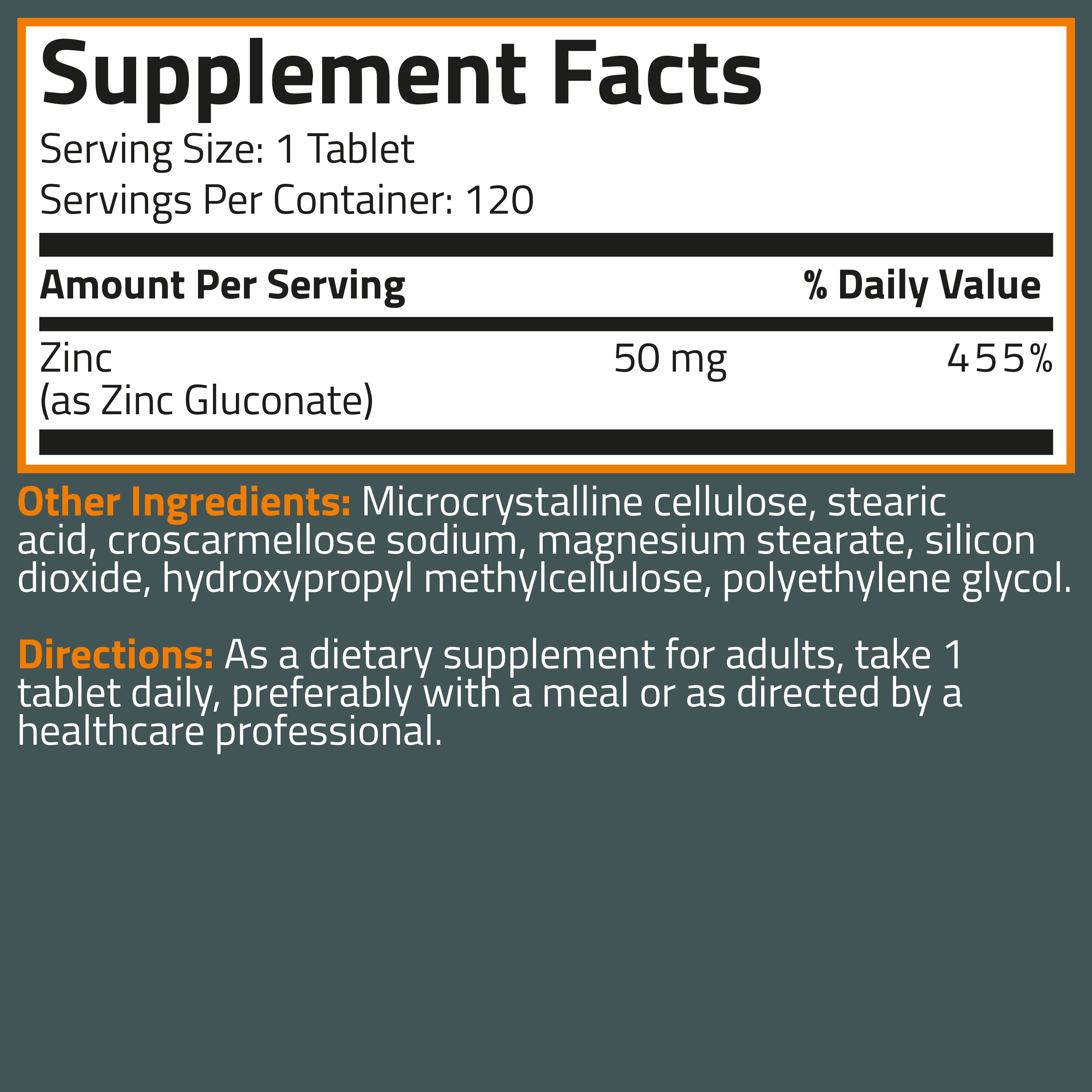 Zinc 50 MG
