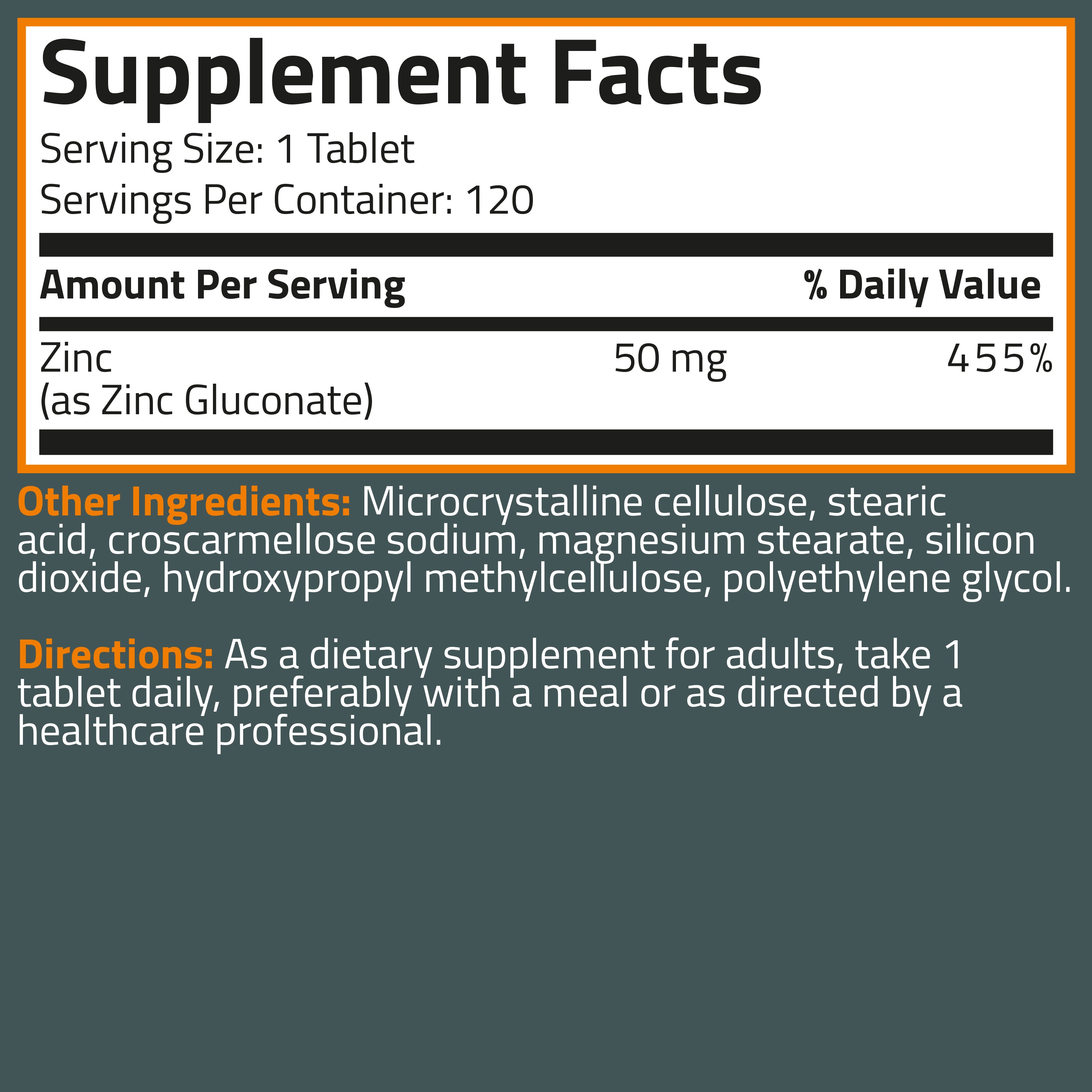 Zinc 50 MG view 12 of 6