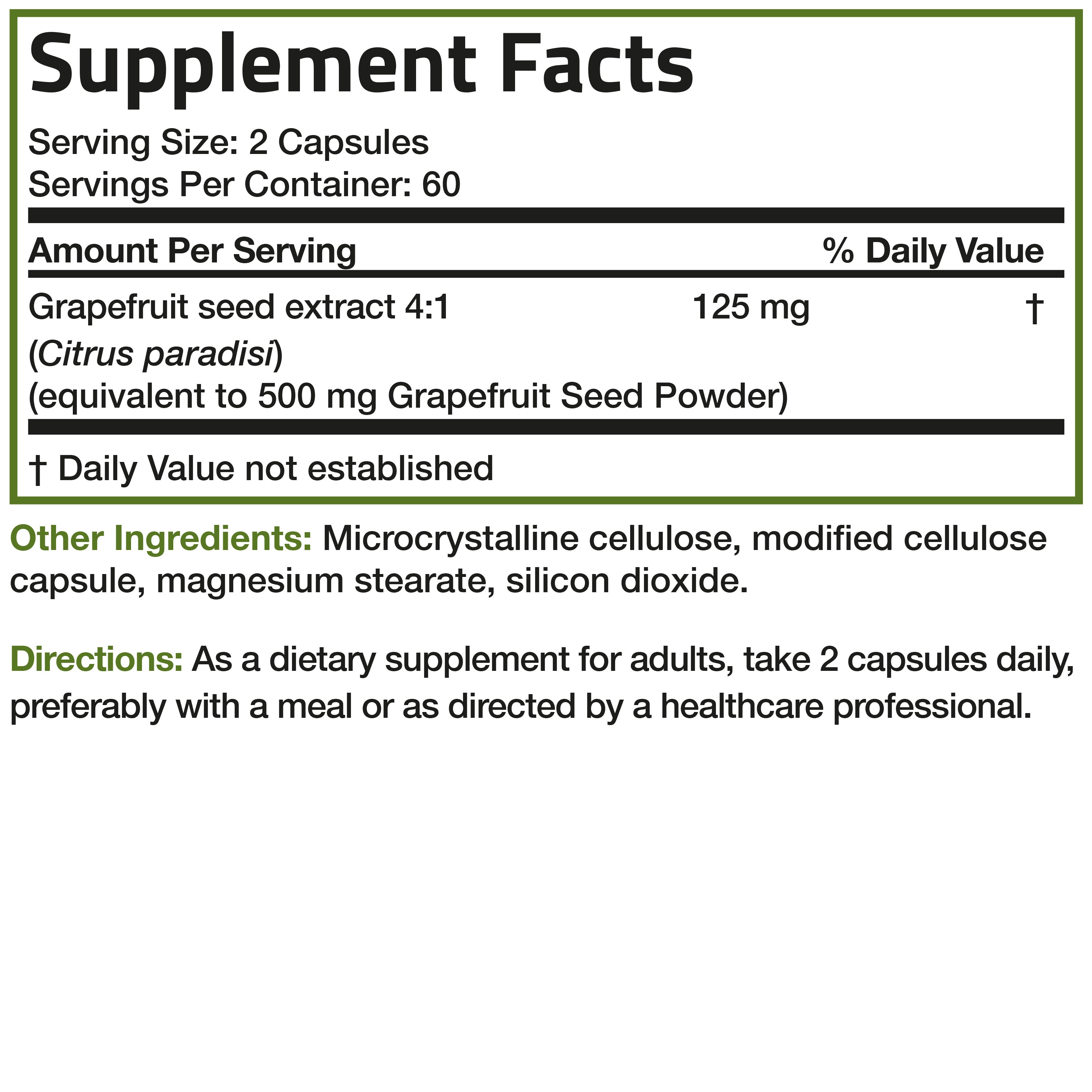 Grapefruit Seed 500 MG