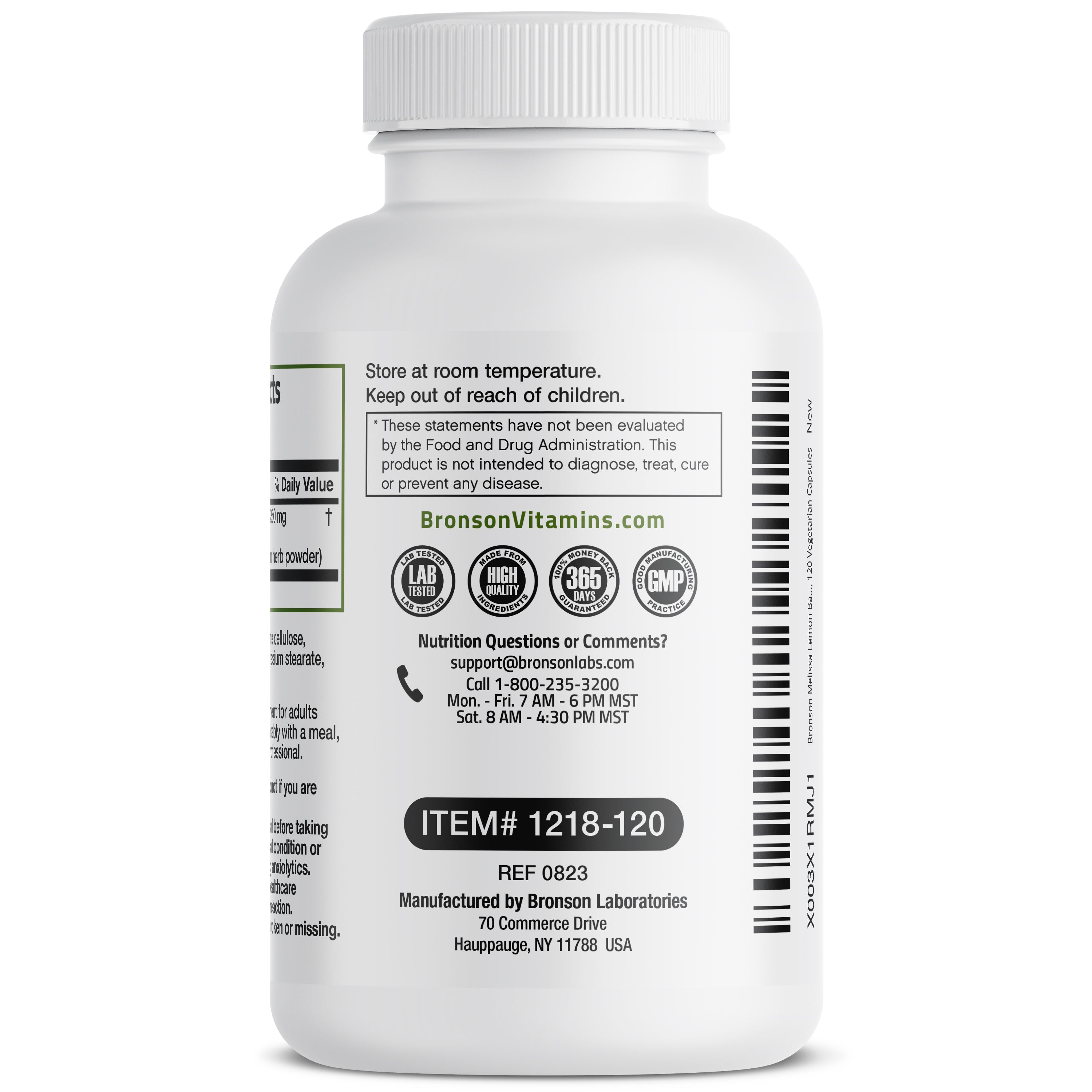 Melissa Lemon Balm 1500 MG per Serving