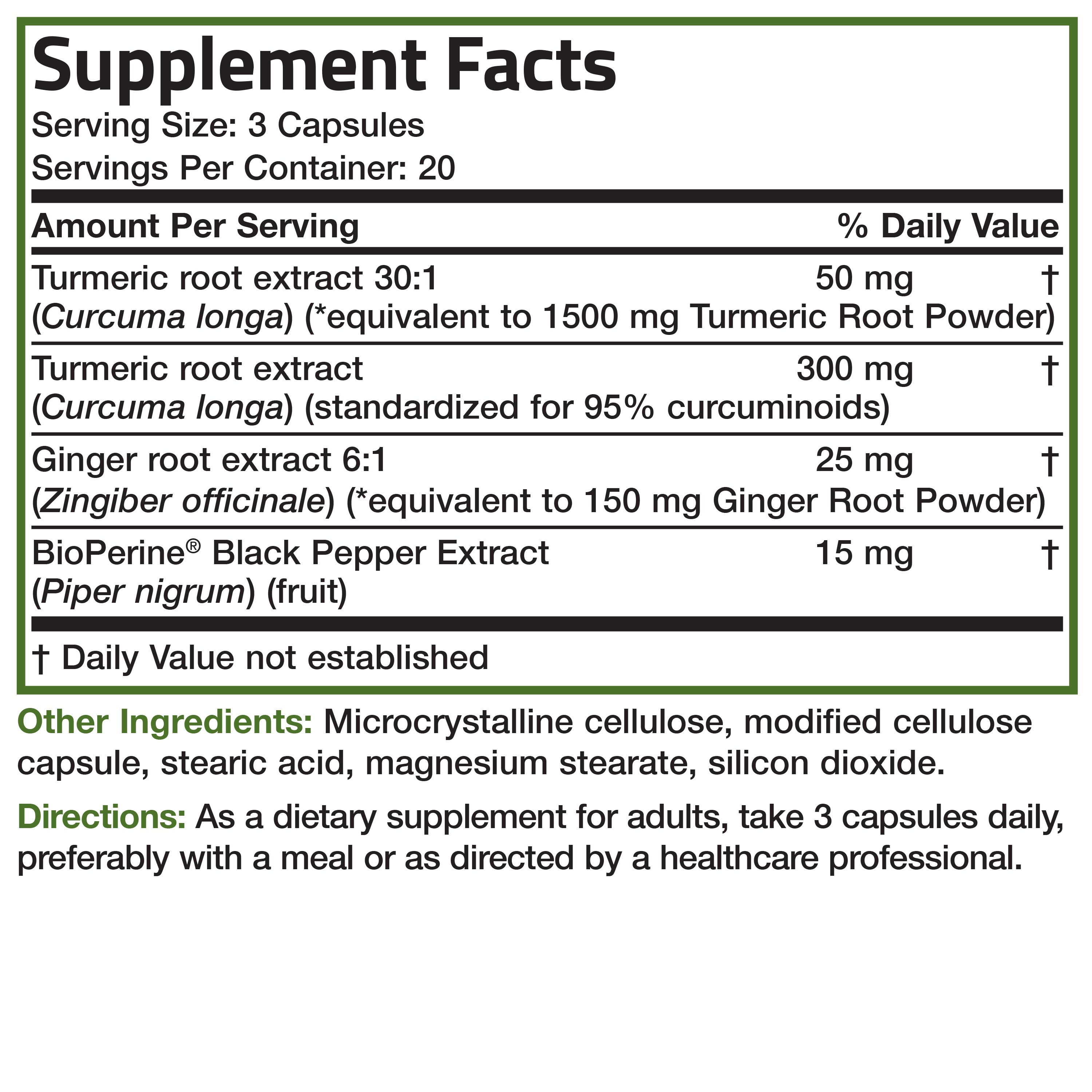 Turmeric + Ginger 1950 MG