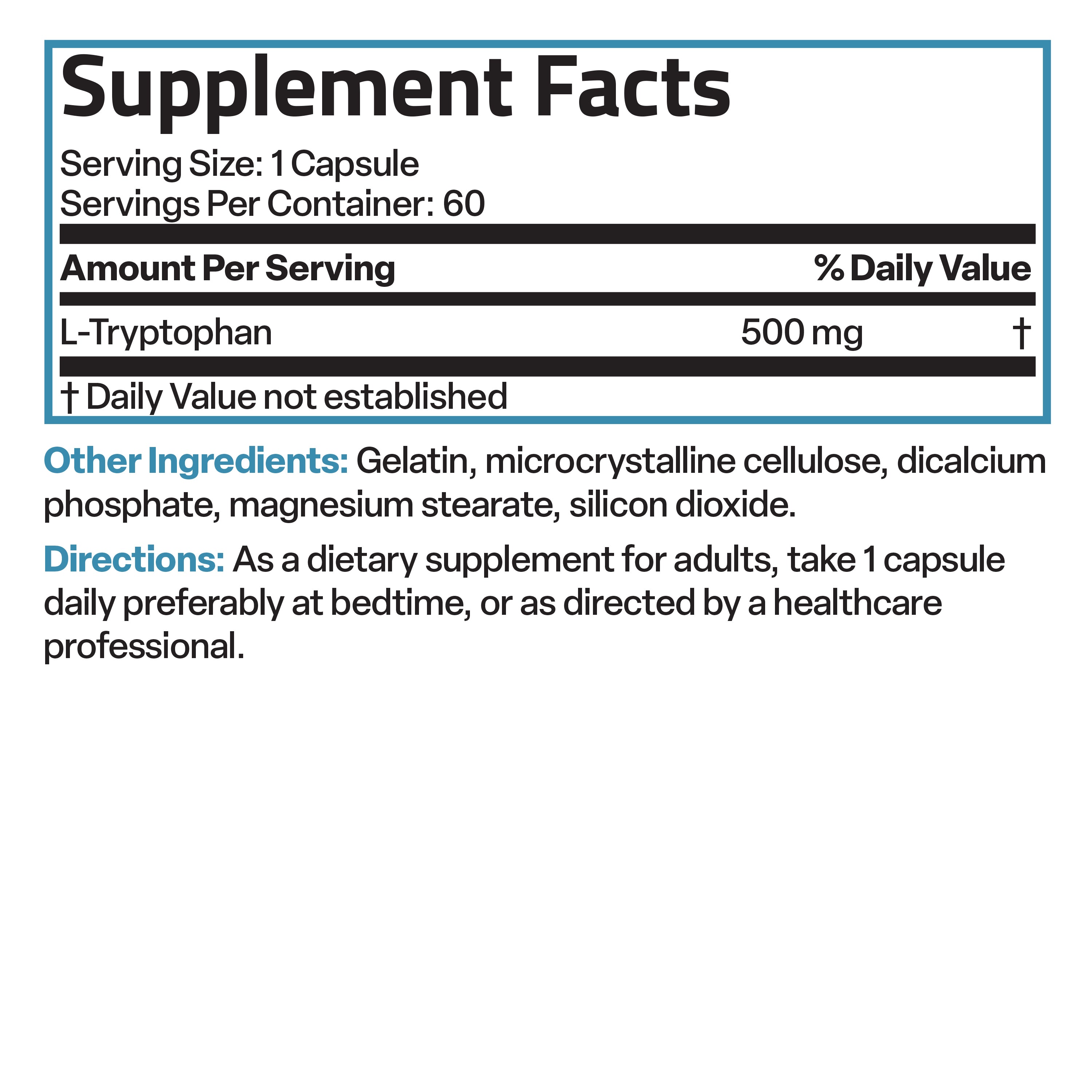 L-Tryptophan 500 MG