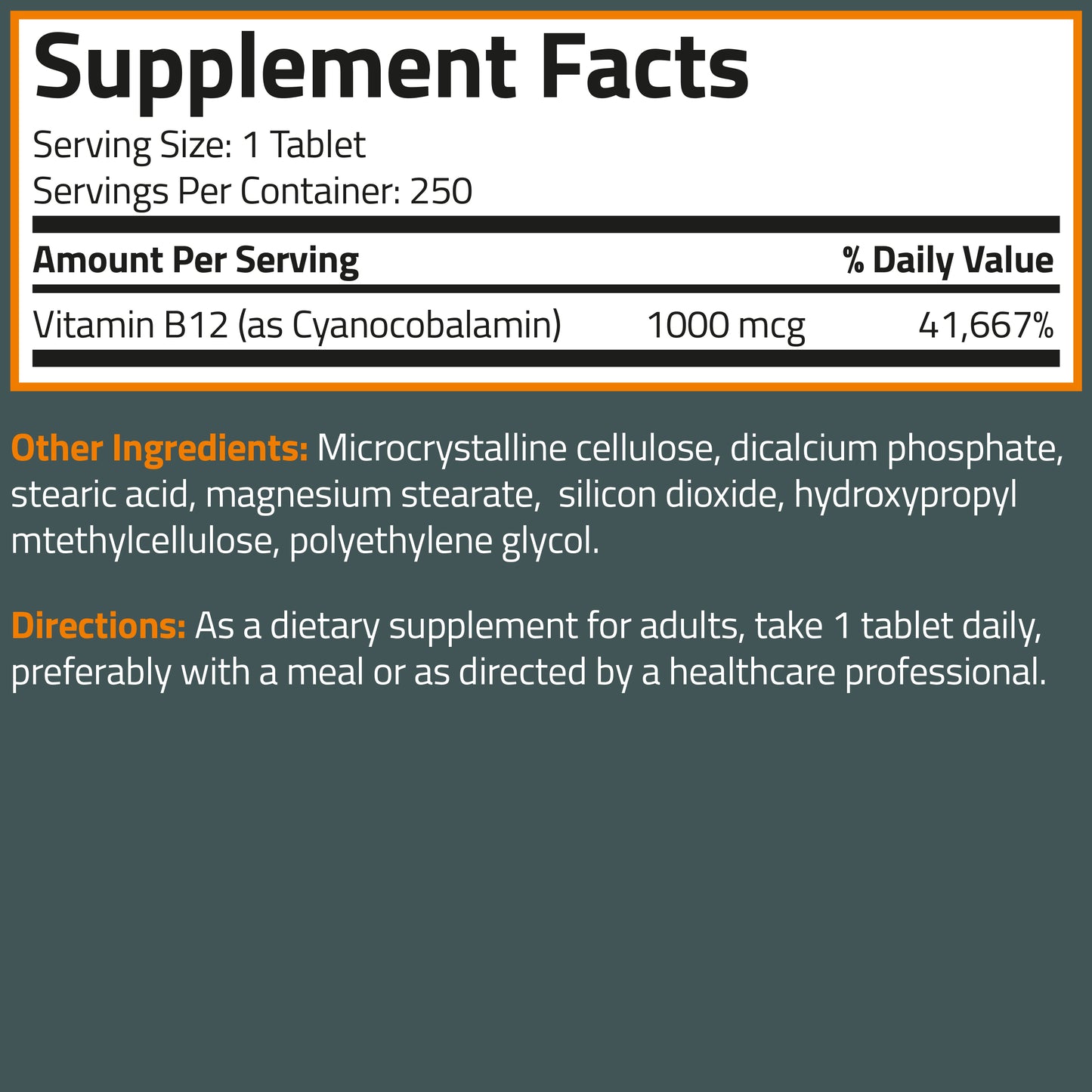 Vitamin B12 1000mcg