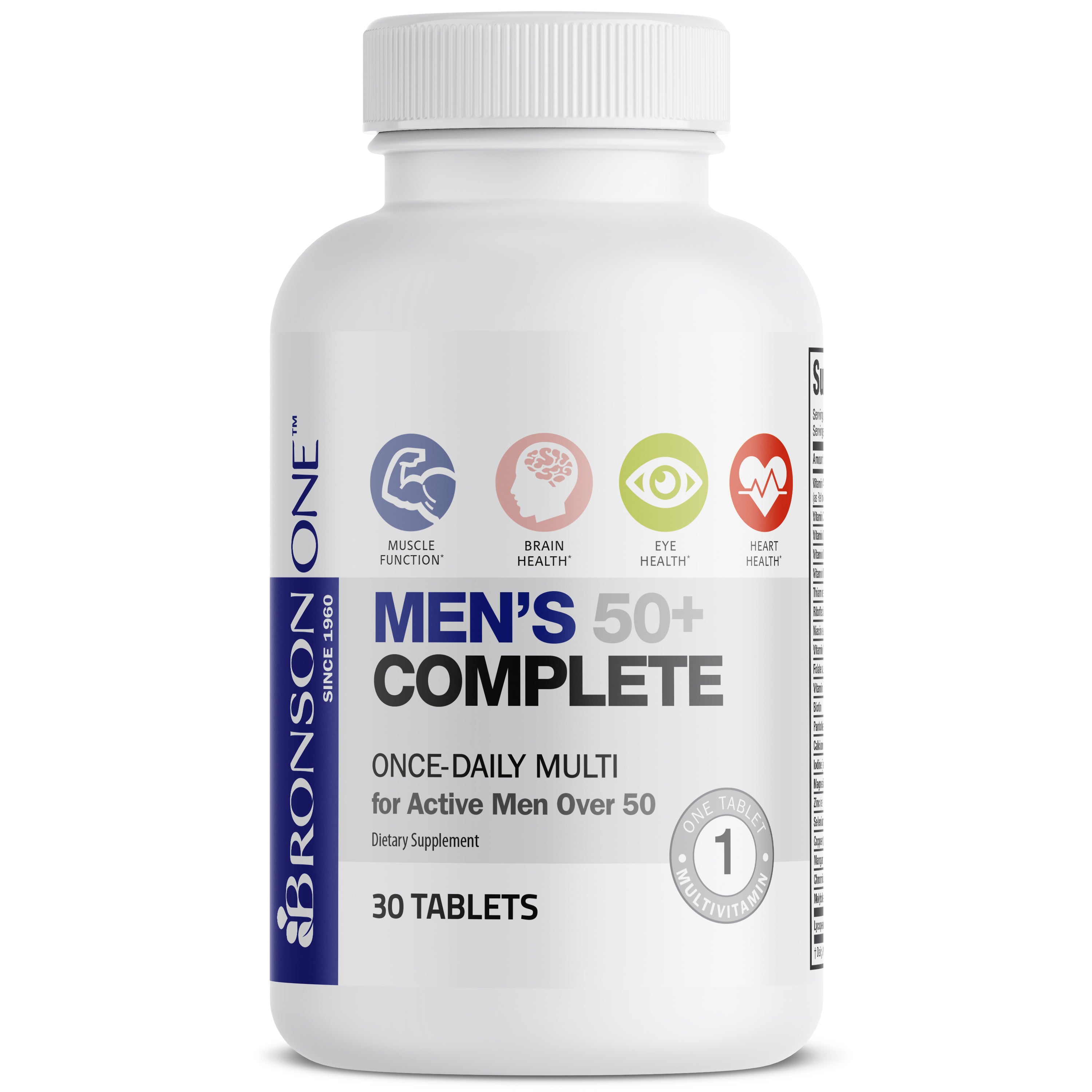 Bronson ONE™ Men's 50+ Complete Once-Daily Multivitamin view 3 of 6