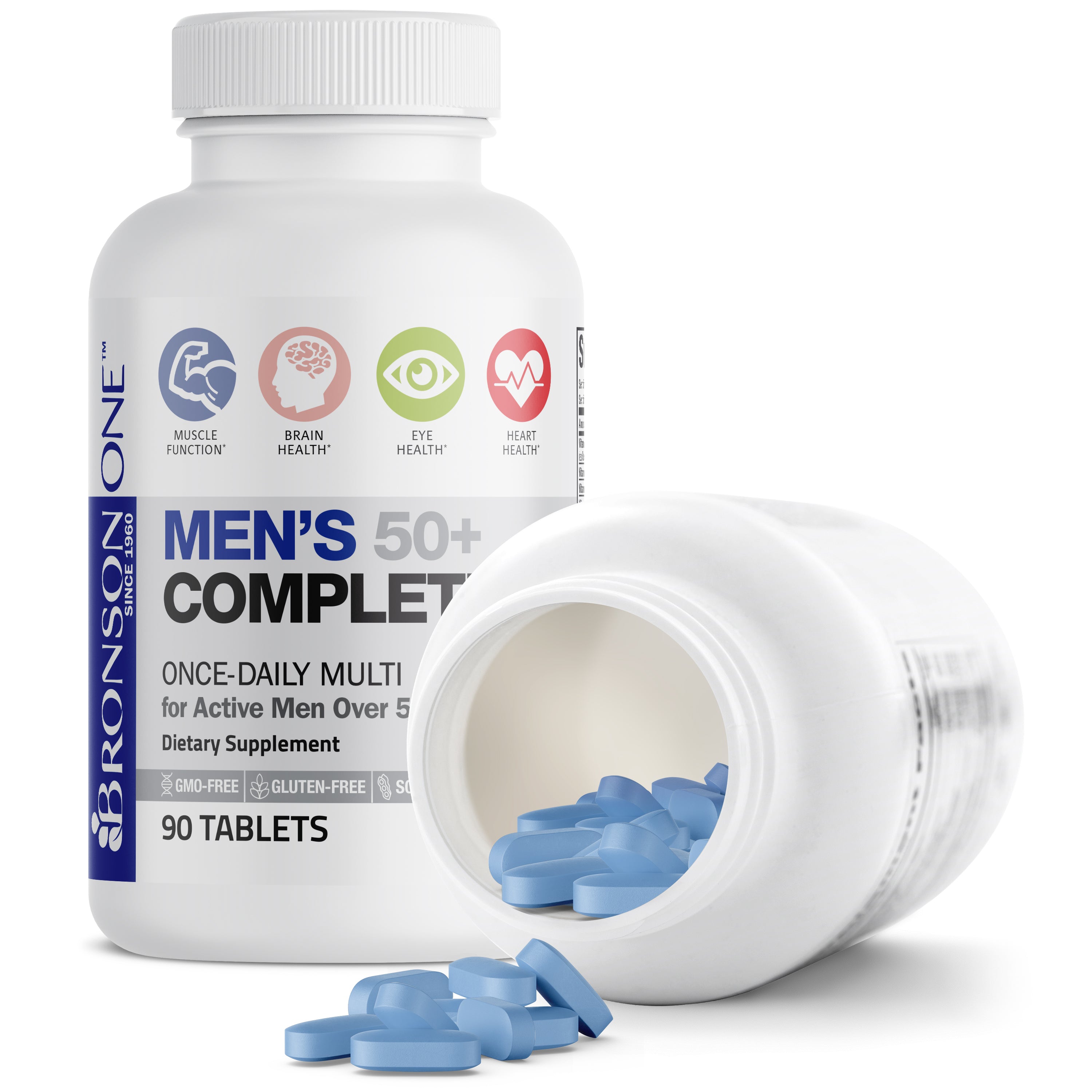 Bronson ONE™ Men's 50+ Complete Once-Daily Multivitamin