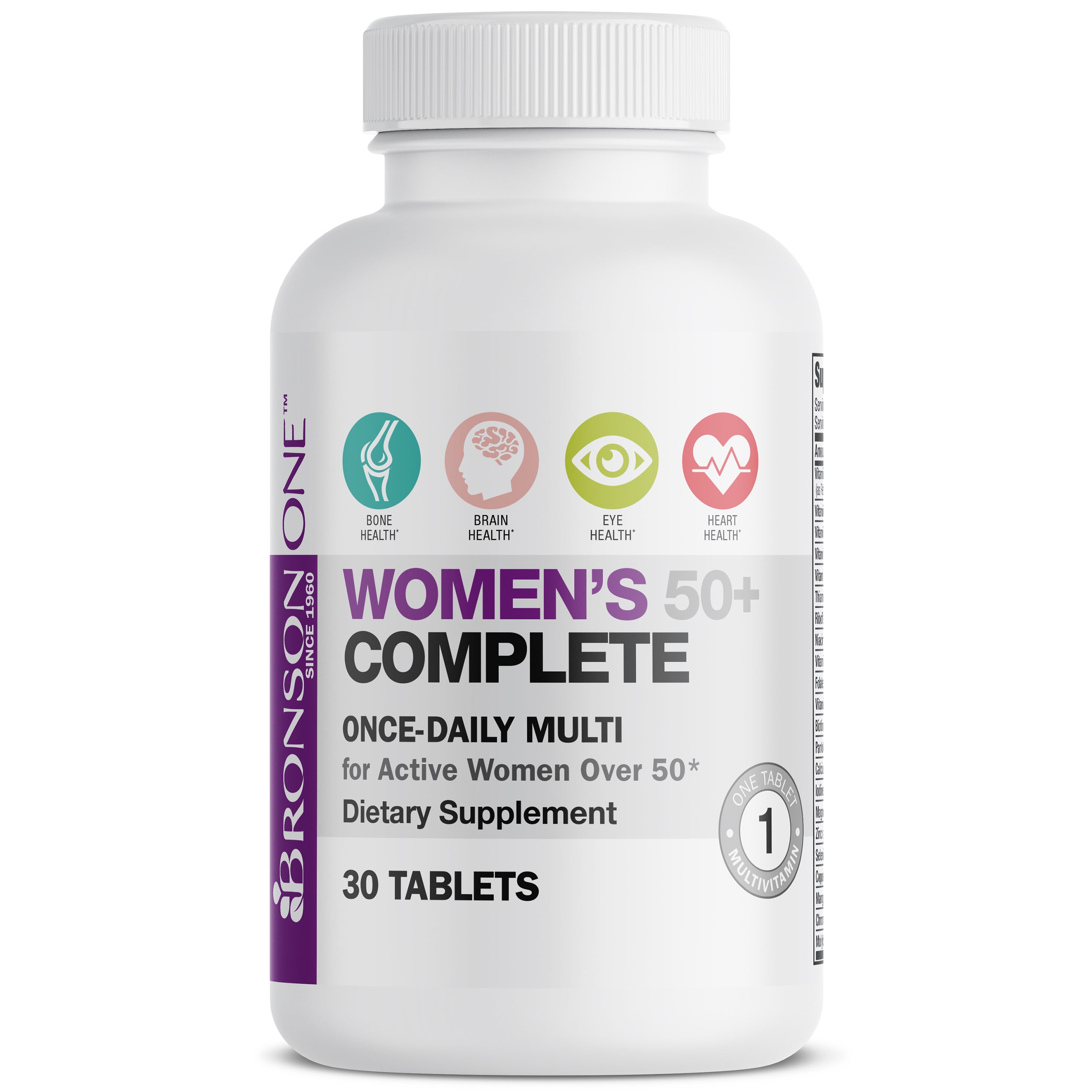 Bronson ONE™ Women’s 50+ Complete Once-Daily Multivitamin