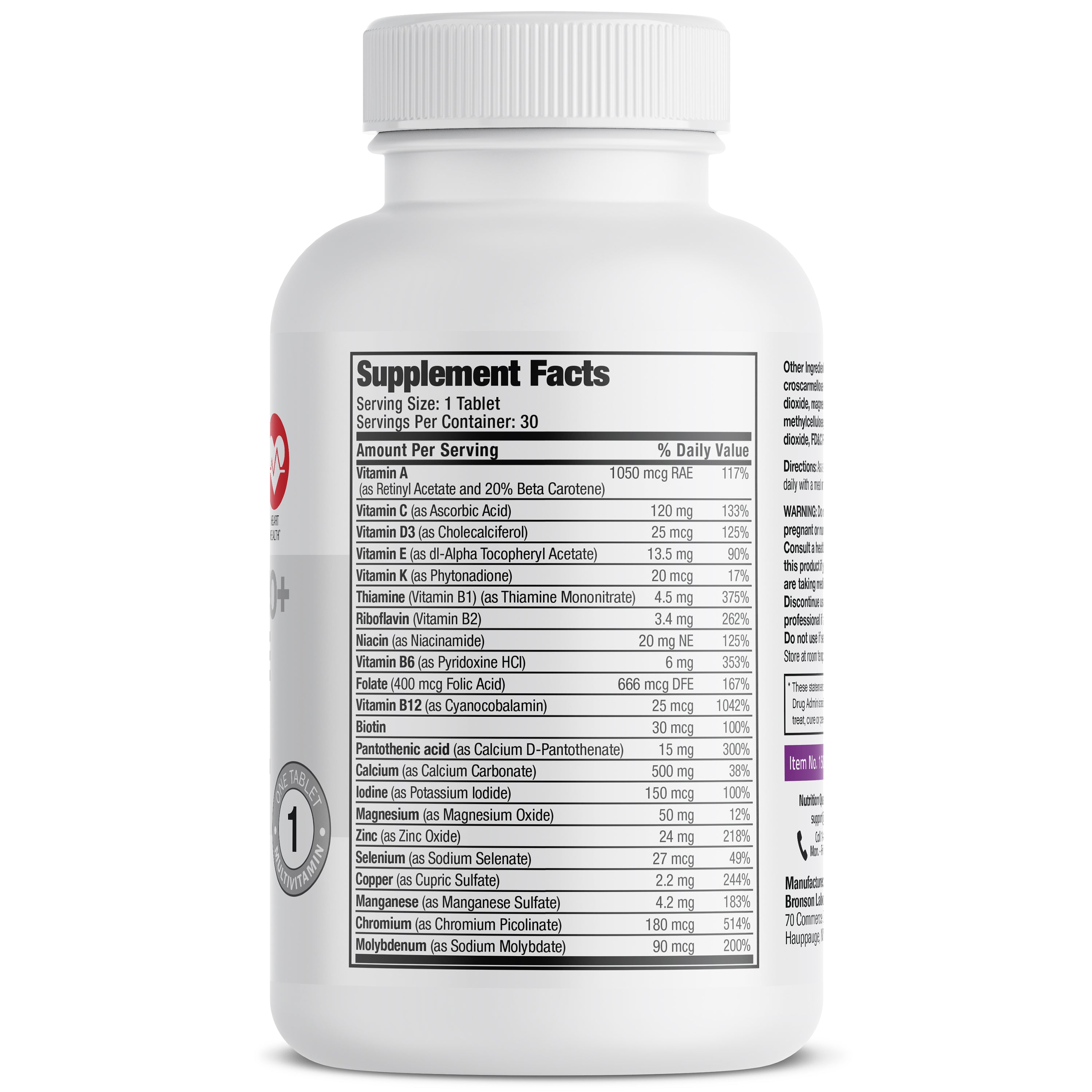 Bronson ONE™ Women’s 50+ Complete Once-Daily Multivitamin