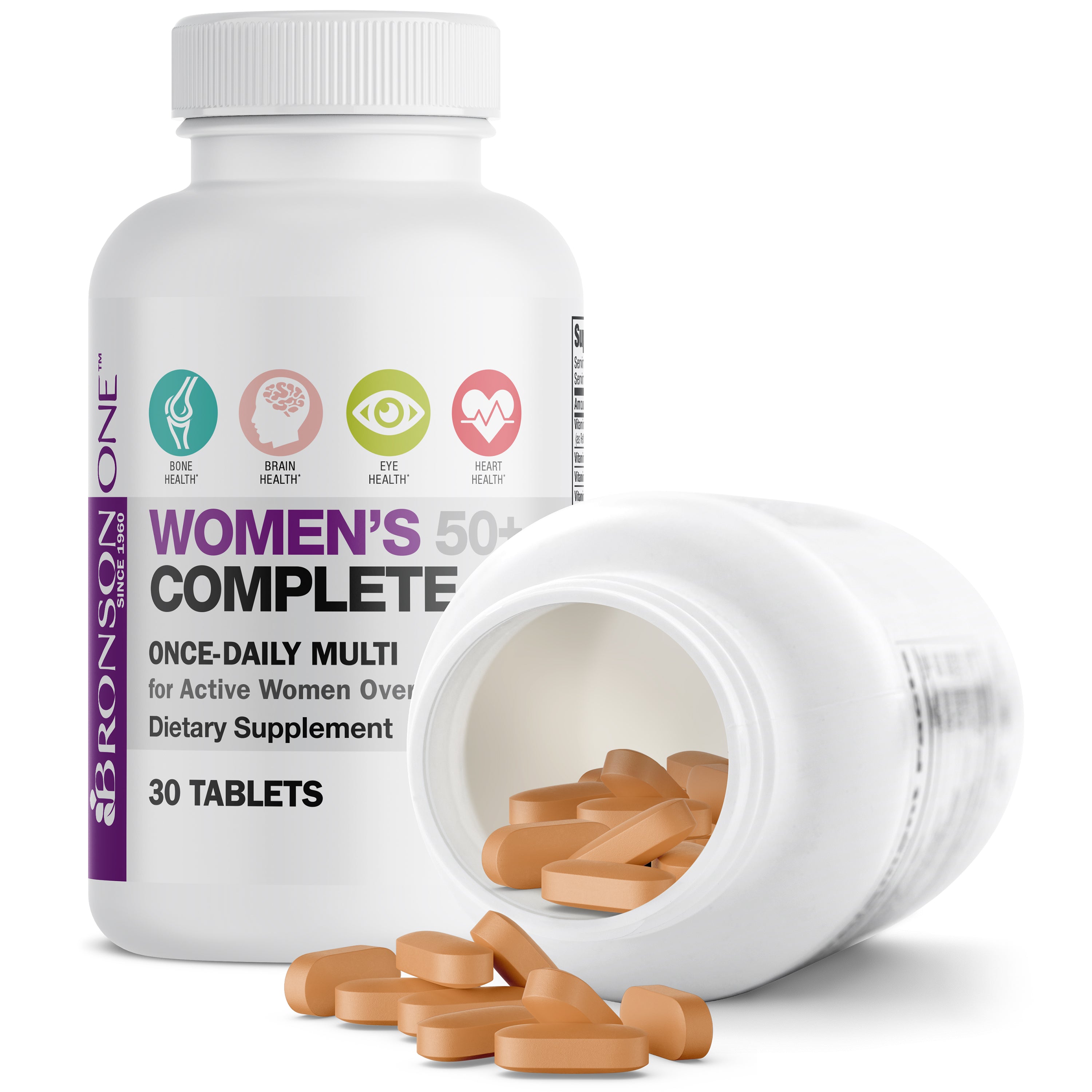 Bronson ONE™ Women’s 50+ Complete Once-Daily Multivitamin