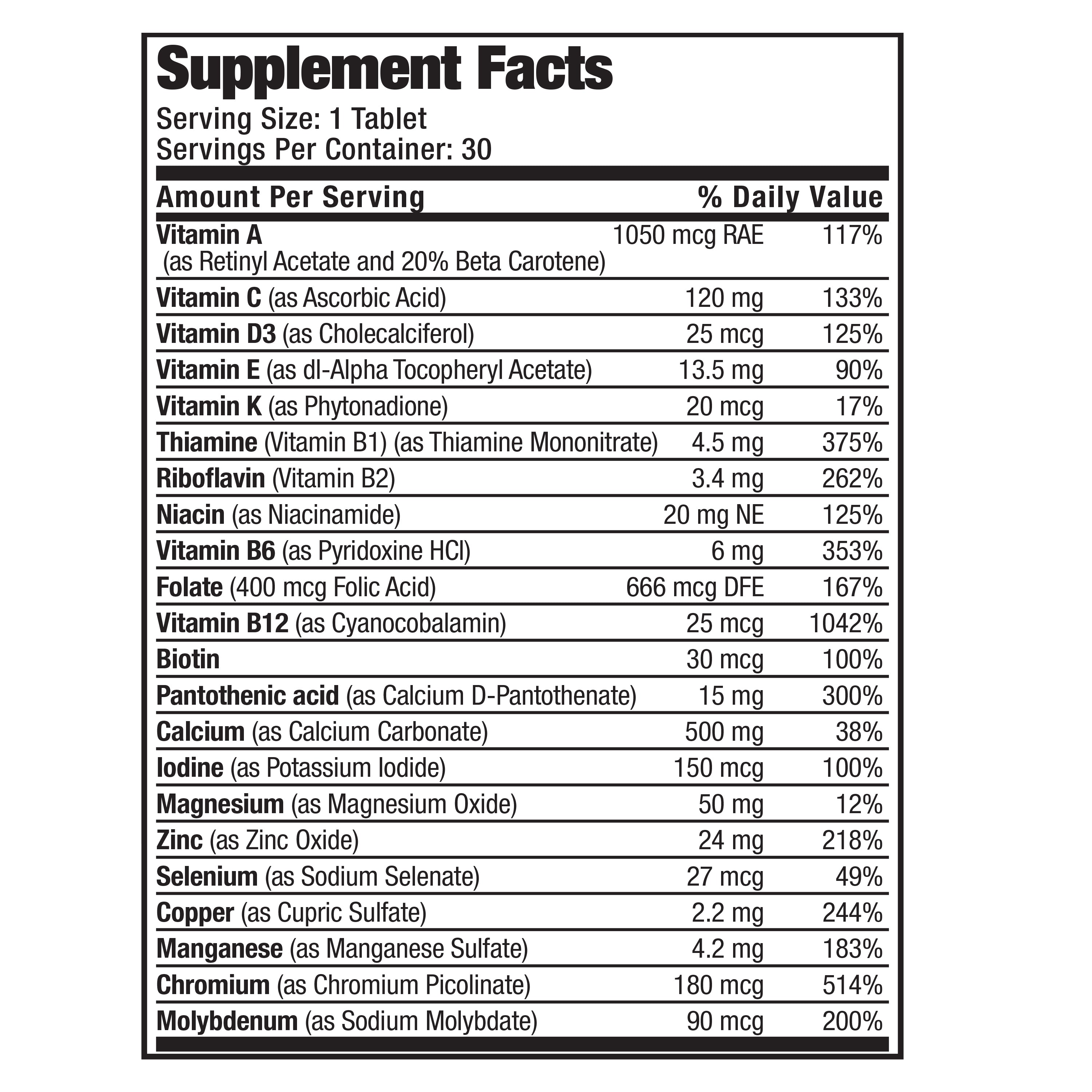 Bronson ONE™ Women’s 50+ Complete Once-Daily Multivitamin
