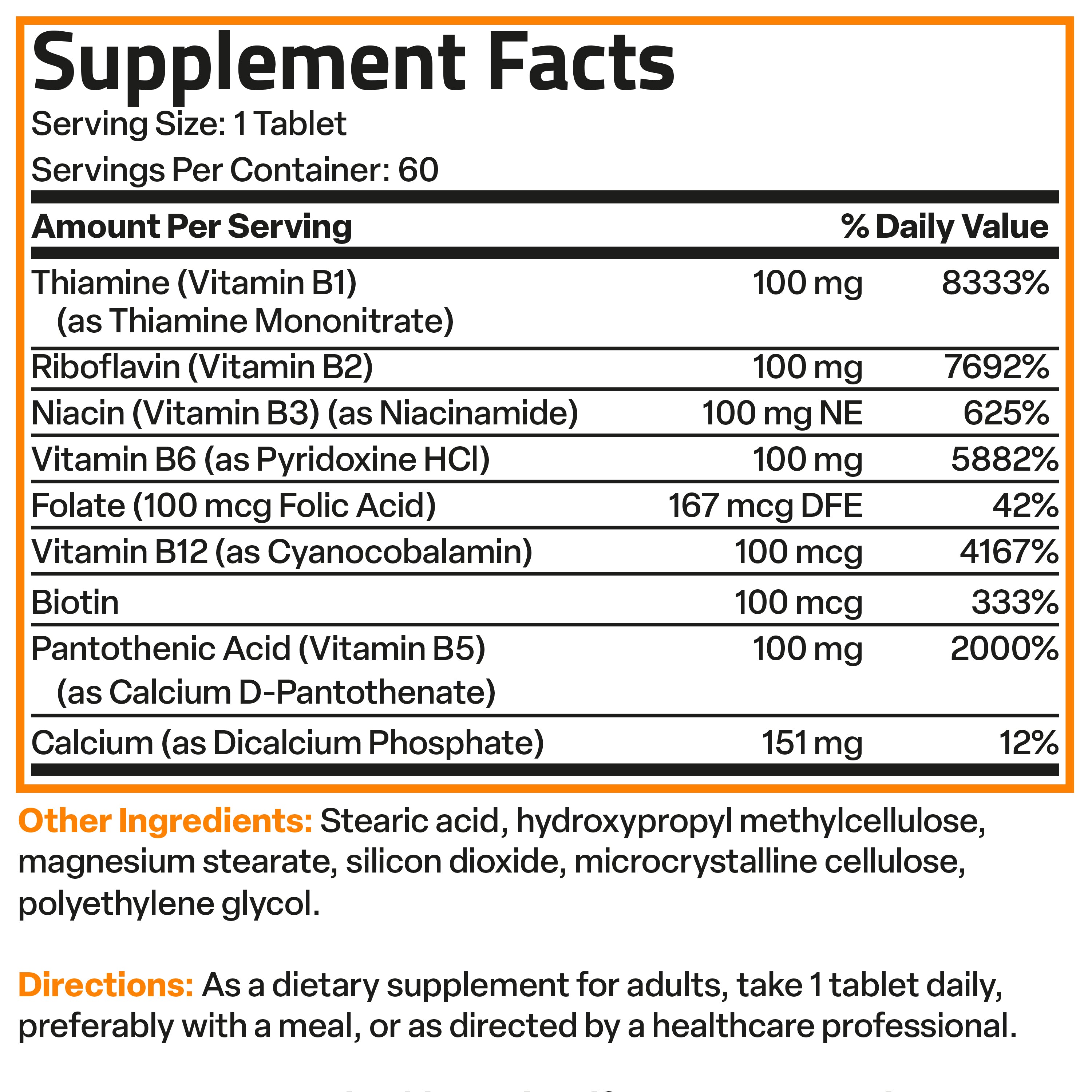 Super Vitamin B 100 Complex Sustained Release