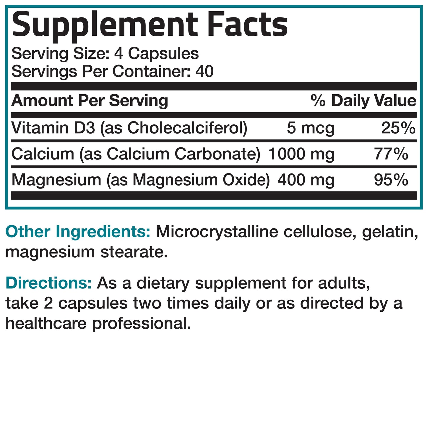 Calcium 1,000 Complex with Magnesium and Vitamin D - 160 Capsules.