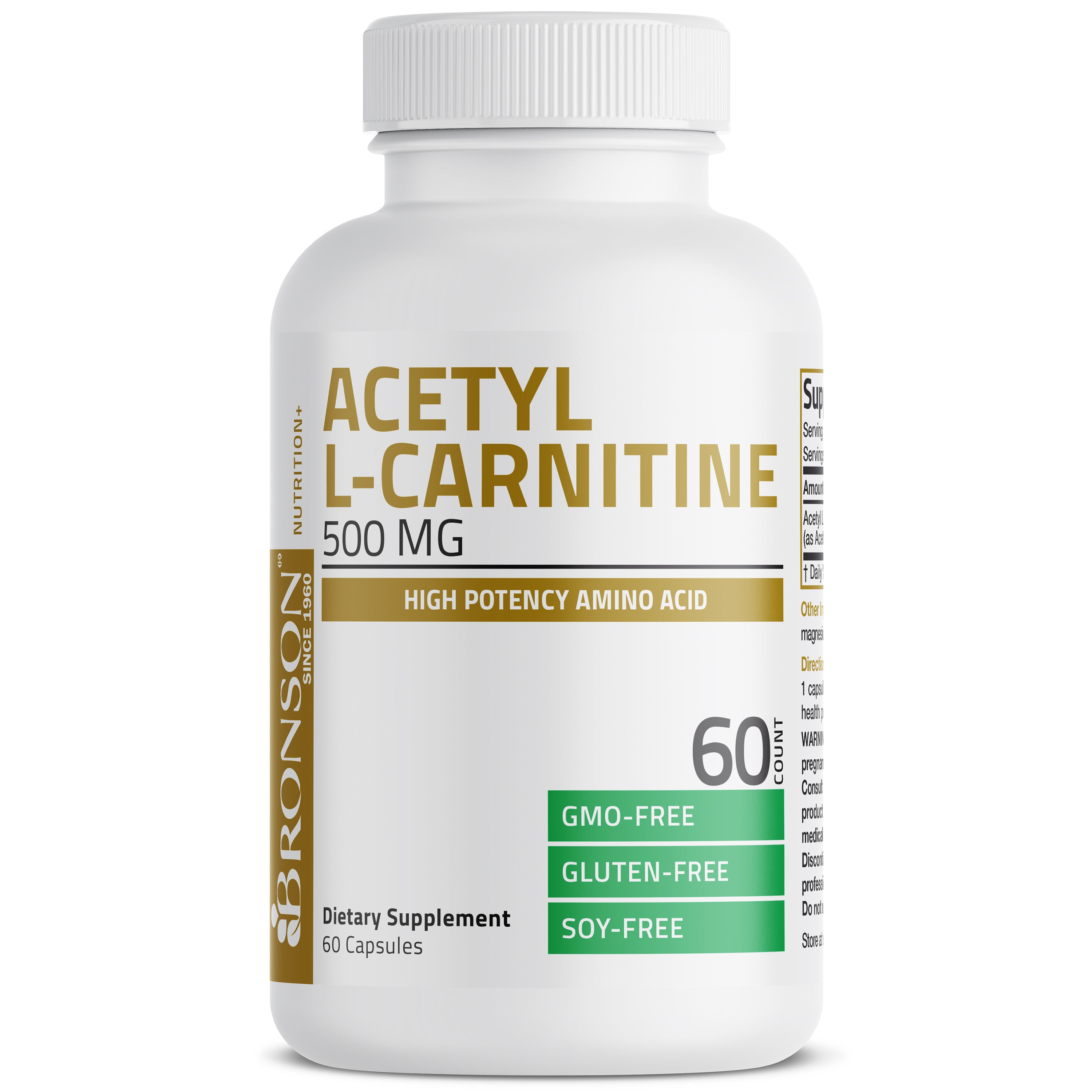 Acetyl L-Carnitine - 500 MG view 1 of 4
