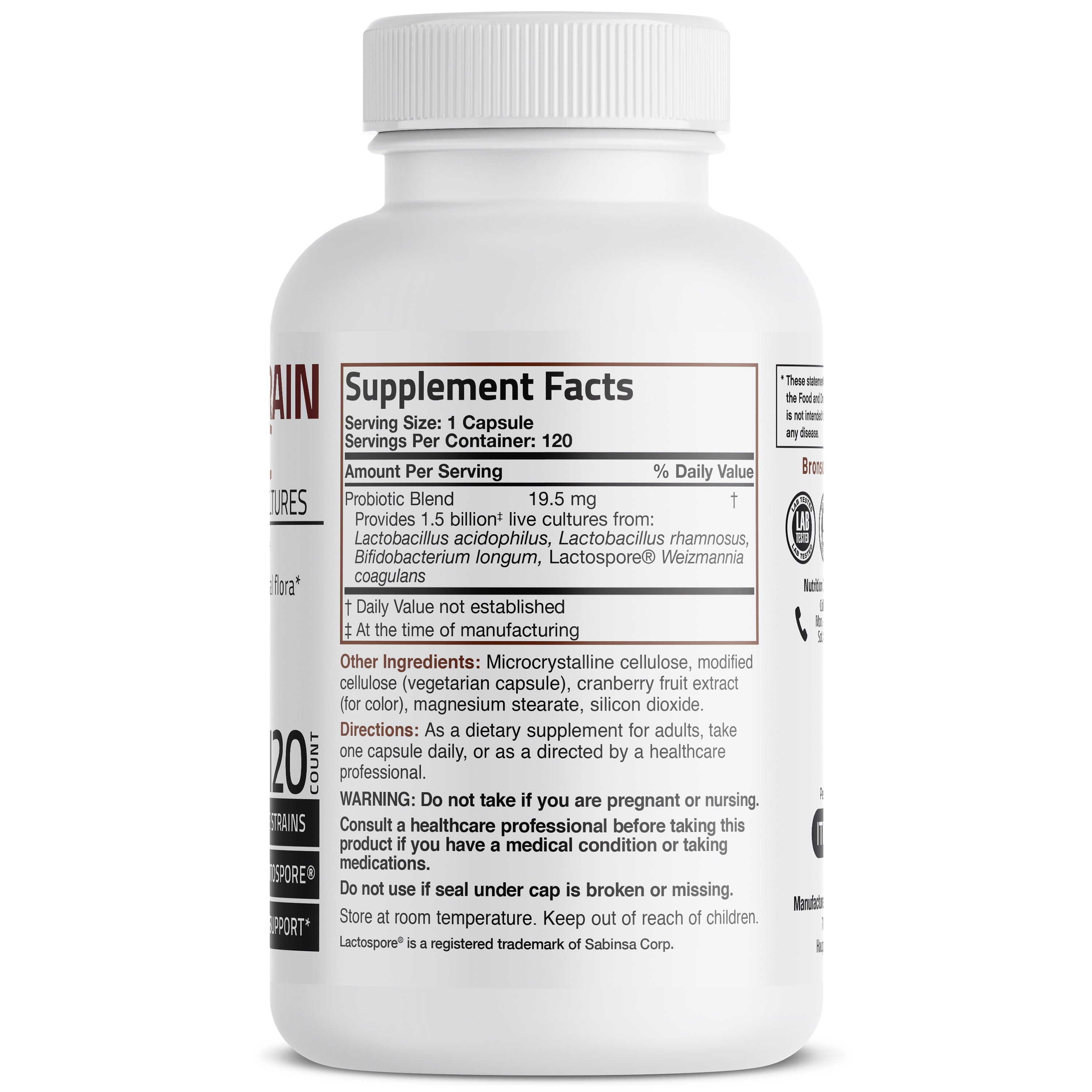 Multi-Strain Probiotic - 1.5 Billion CFU