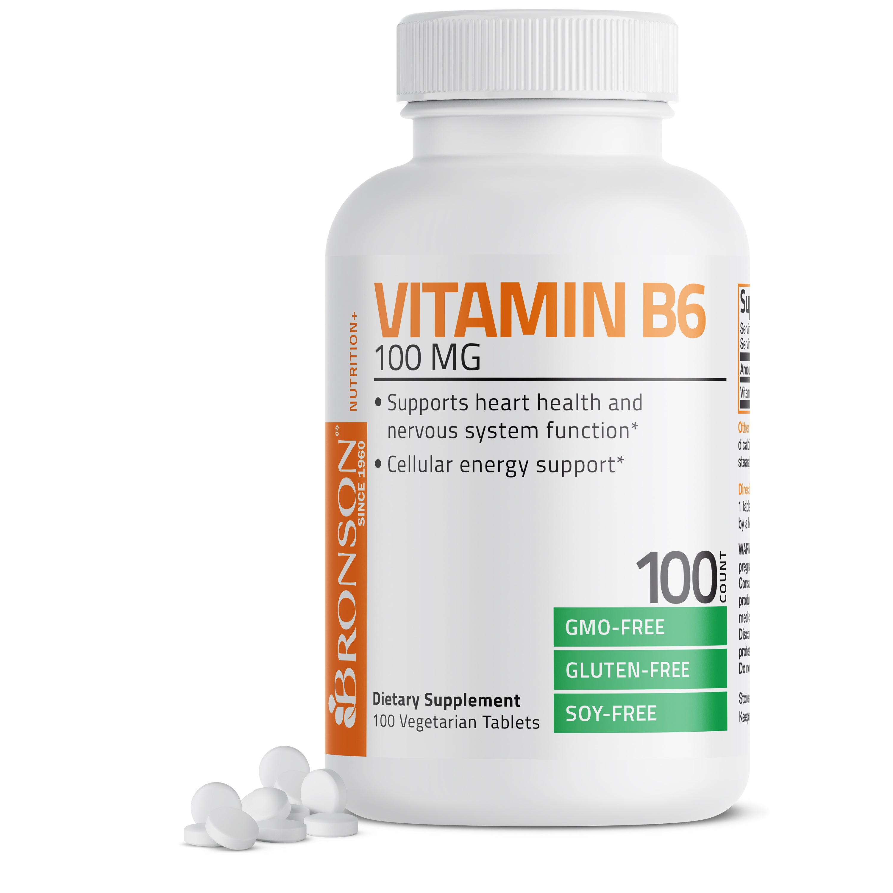 Vitamin B6 Pyridoxine - 100 mg view 6 of 6
