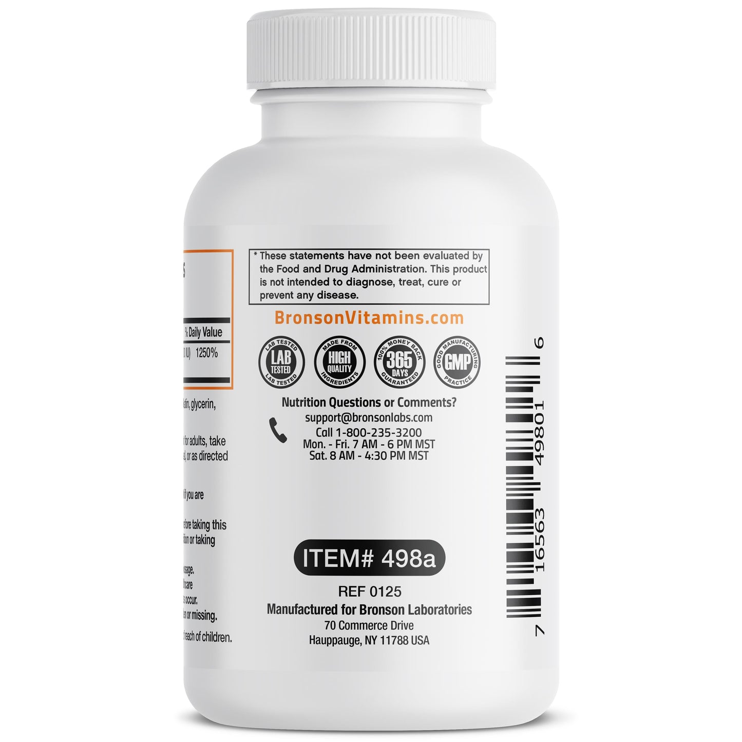 Vitamin D3 - 10,000 IU - 60 Softgels.