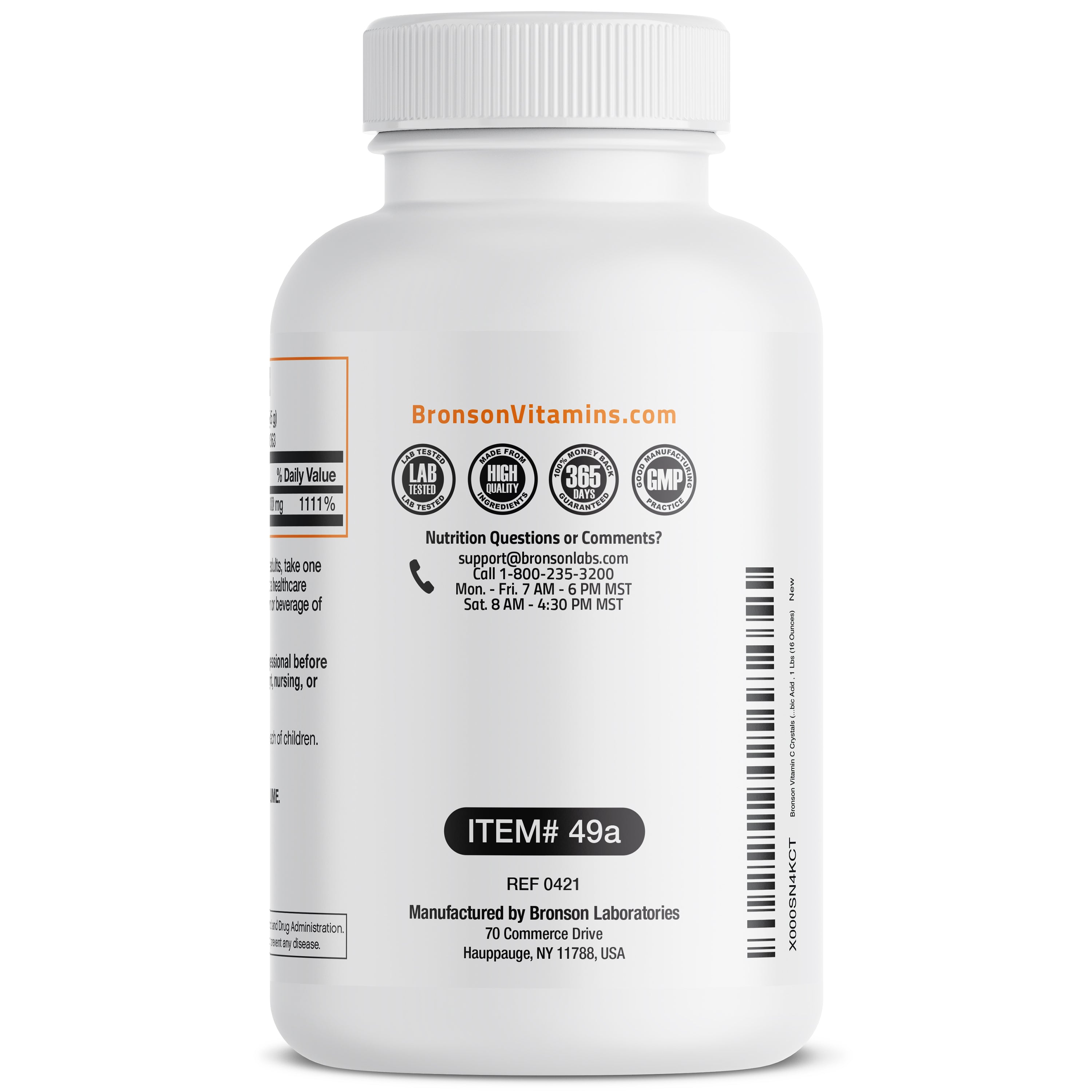Vitamin C Pure Ascorbic Acid Crystals - 1,000 mg
