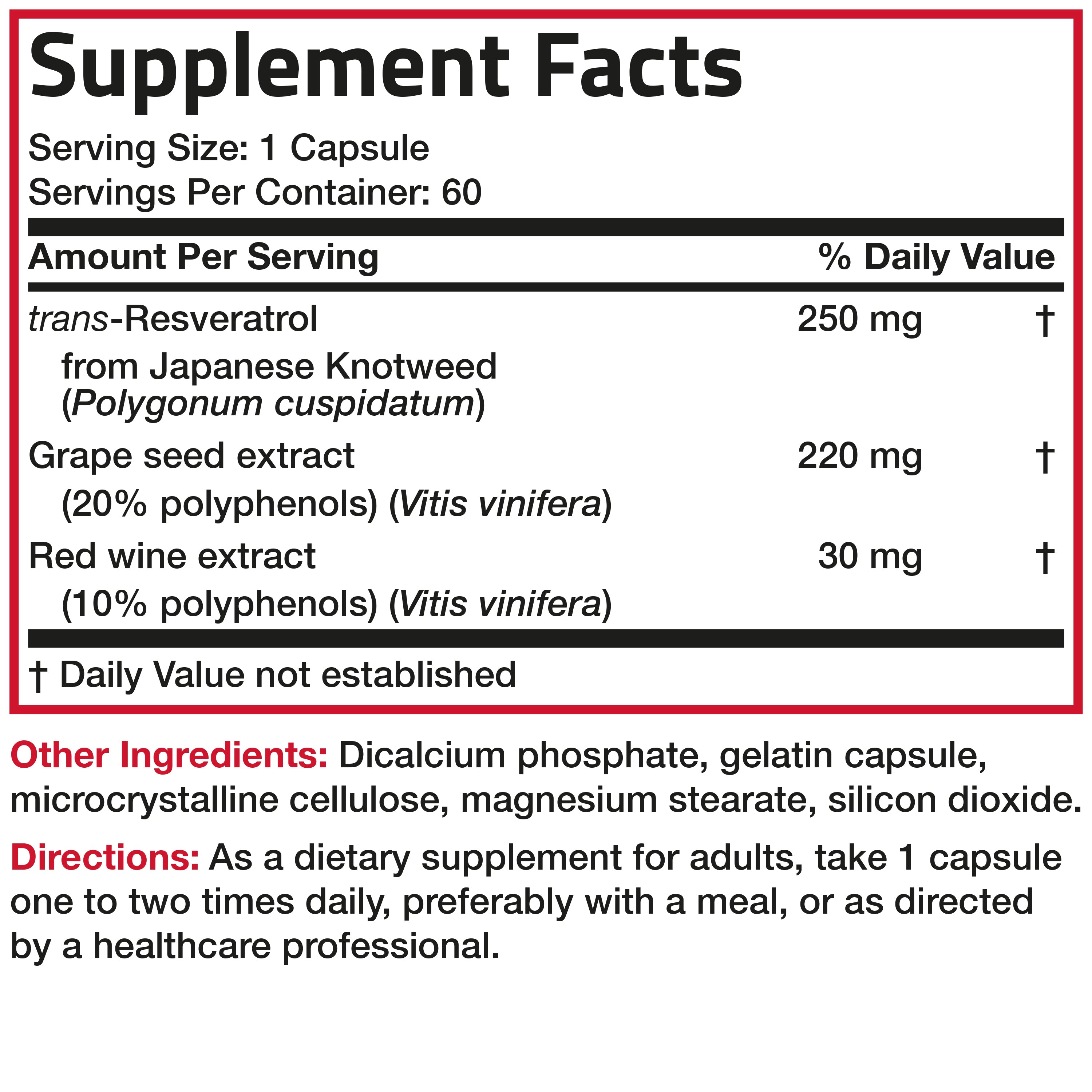 Resveratrol Complex - 500 mg