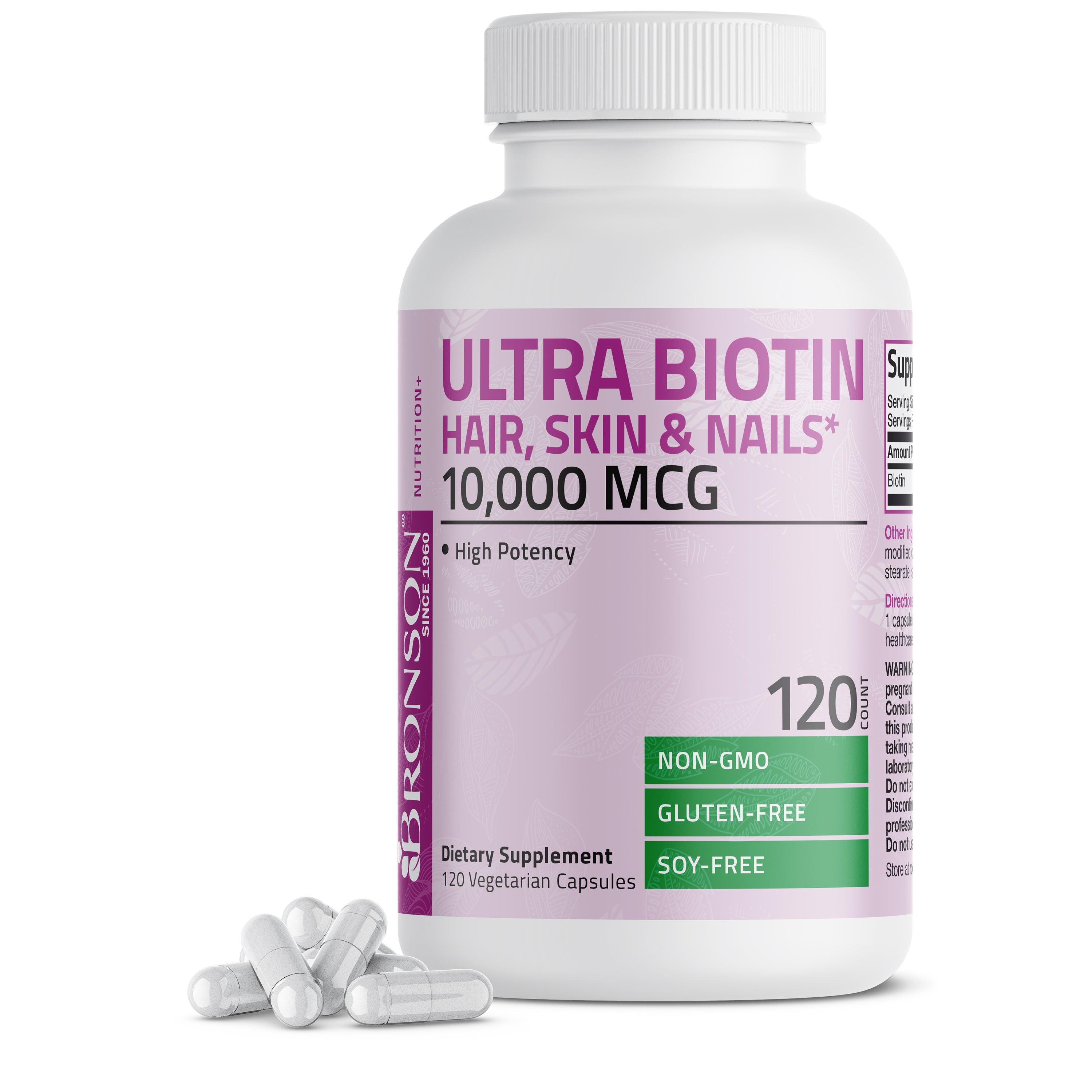 Ultra Biotin Hair, Skin & Nails - 10,000 mcg