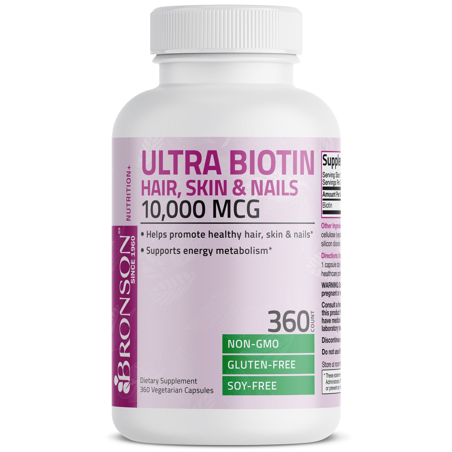 Ultra Biotin Hair, Skin & Nails - 10,000 mcg