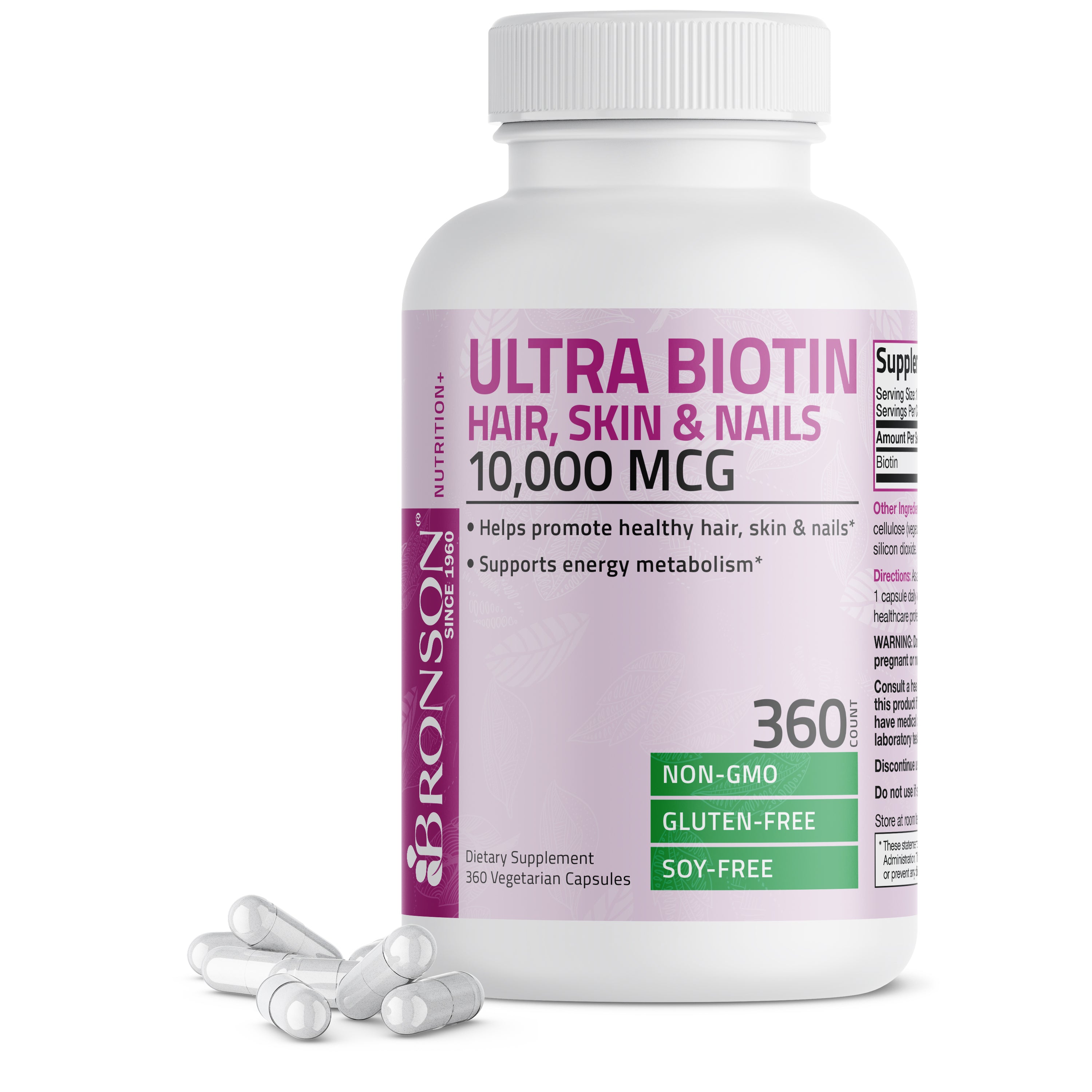 Ultra Biotin Hair, Skin & Nails - 10,000 mcg view 10 of 14