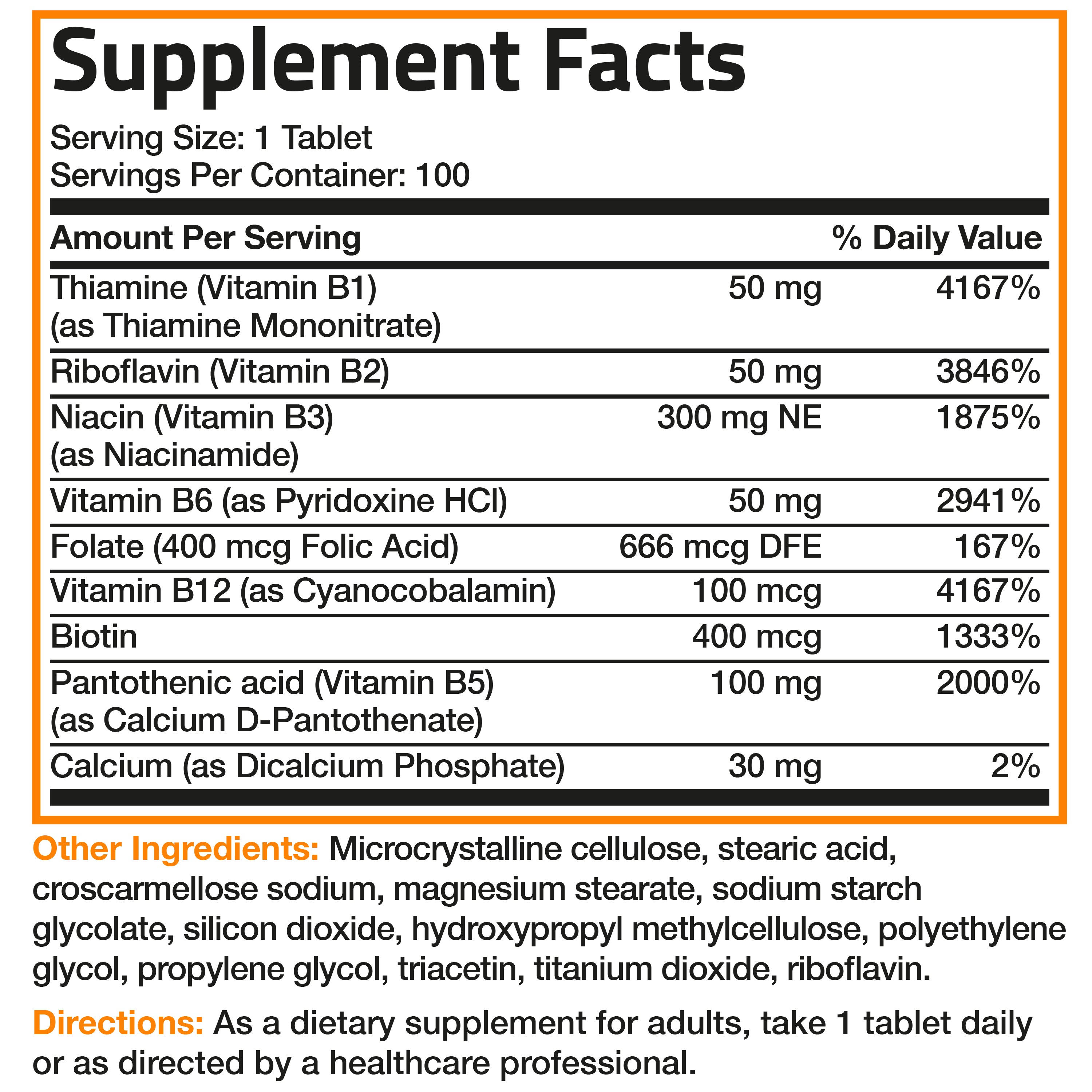 Super Vitamin B Complex