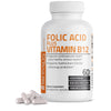 Folic Acid Plus Vitamin B12 - 60 Vegetarian Capsules thumbnail 1