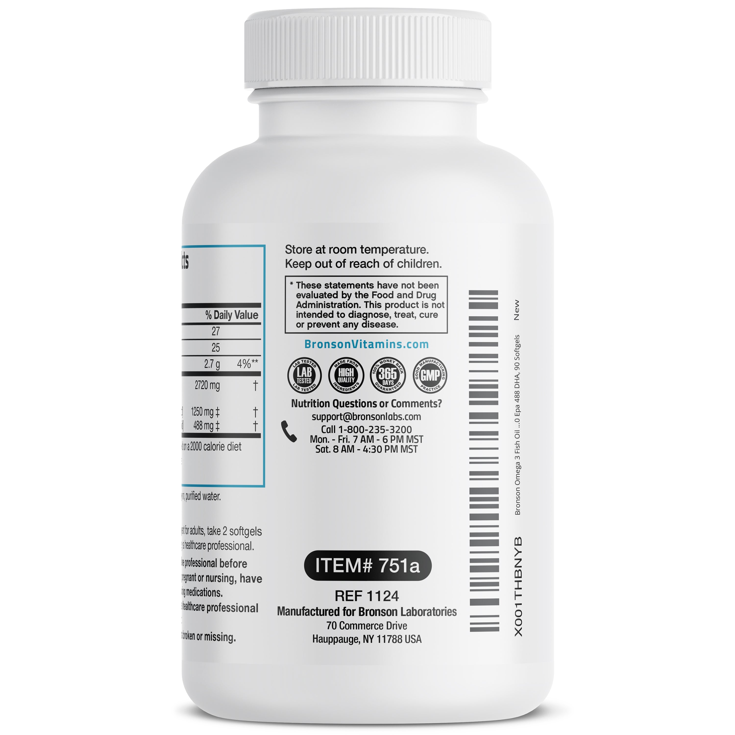 Omega-3 Fish Oil EPA DHA Triple Strength - 2,720 mg