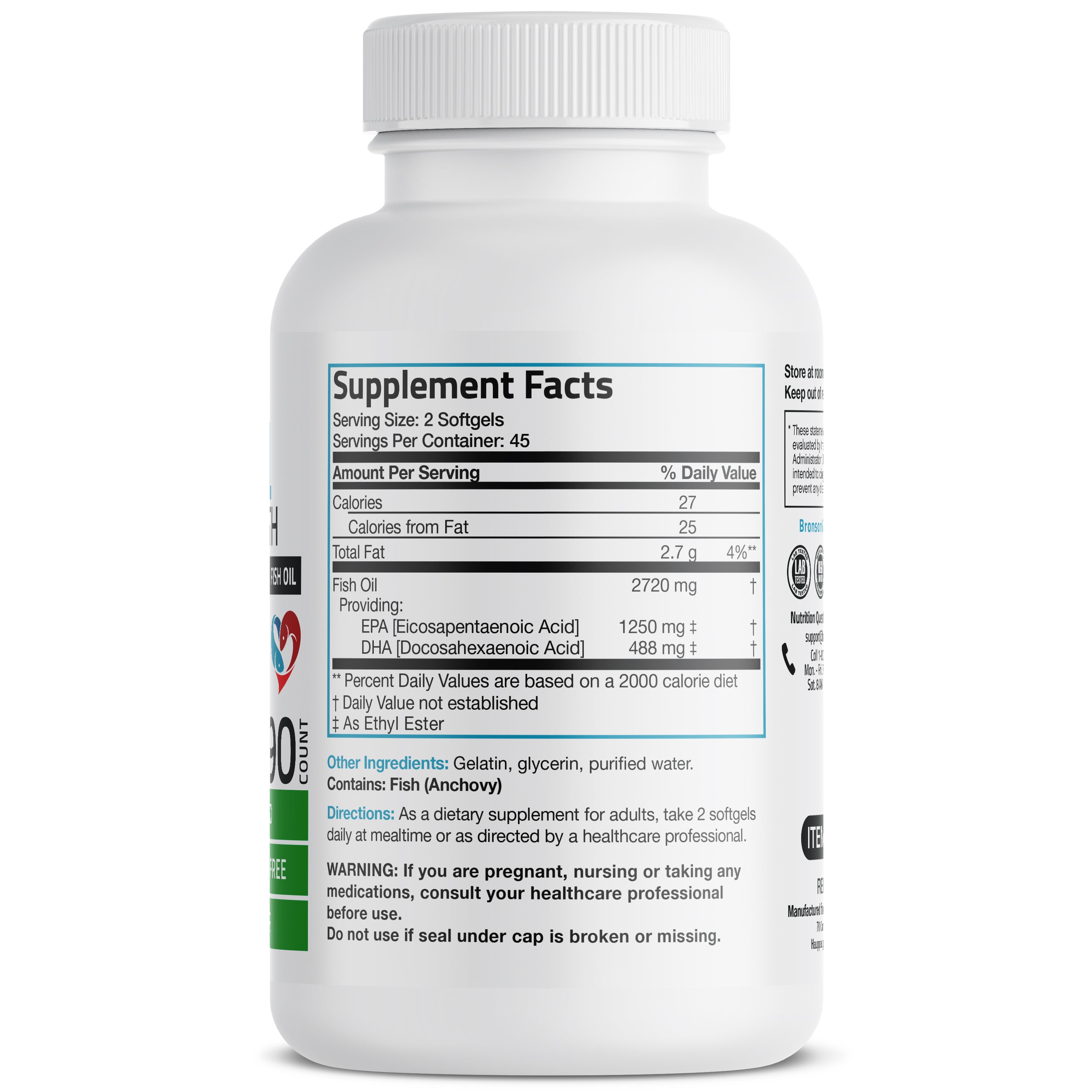 Omega-3 Fish Oil EPA DHA Triple Strength - 2,720 mg view 6 of 6