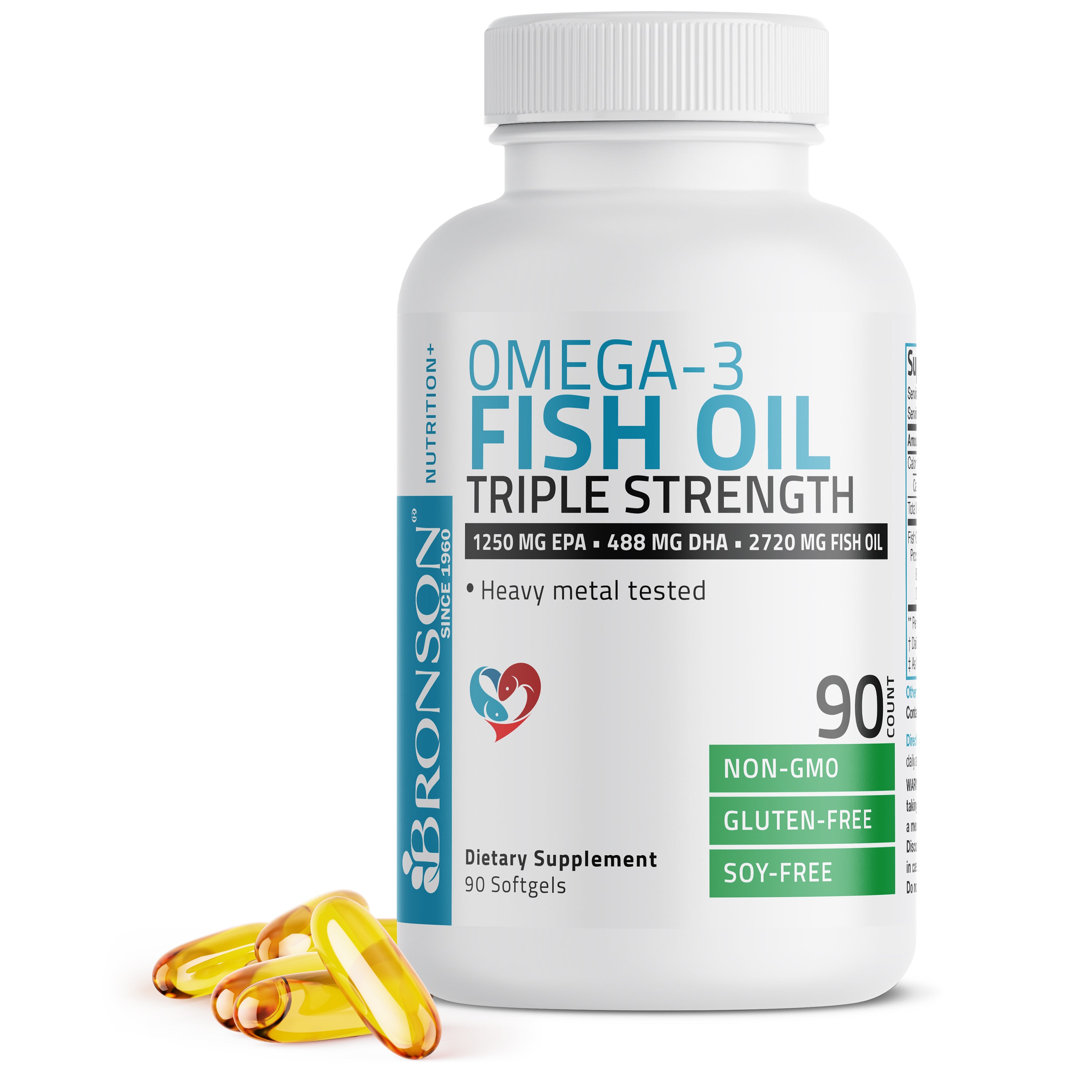 Omega-3 Fish Oil EPA DHA Triple Strength - 2,720 mg