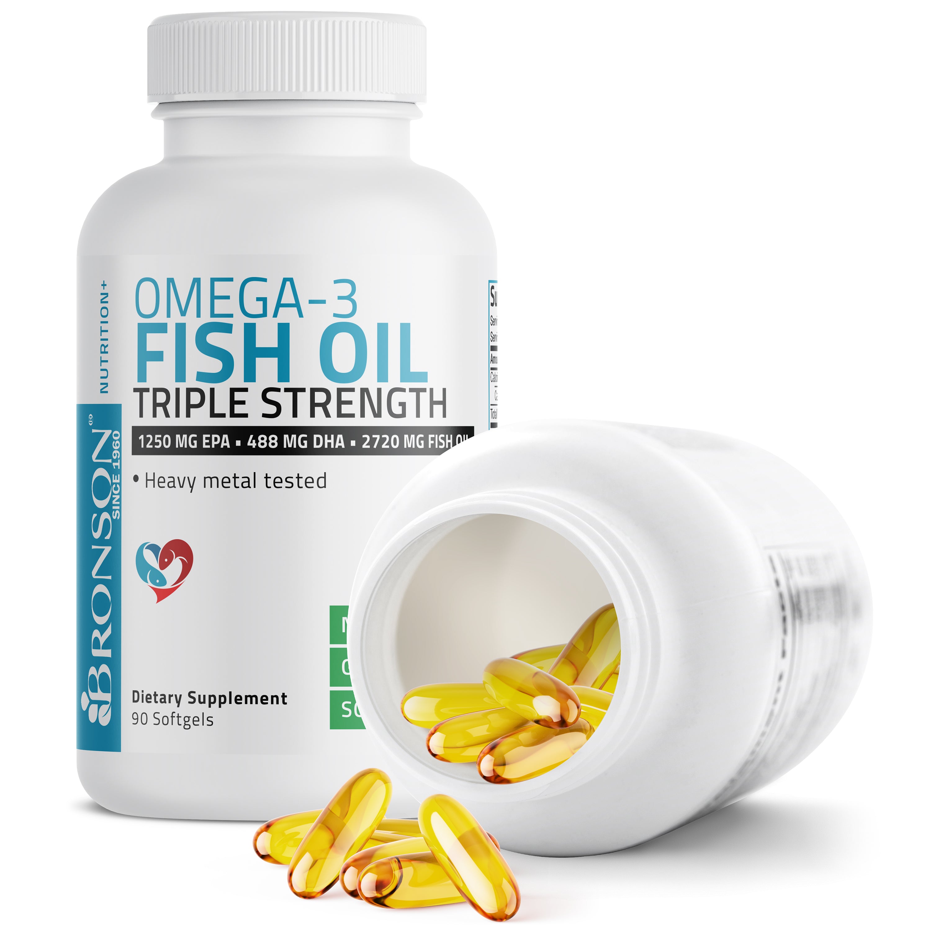 Omega-3 Fish Oil EPA DHA Triple Strength - 2,720 mg