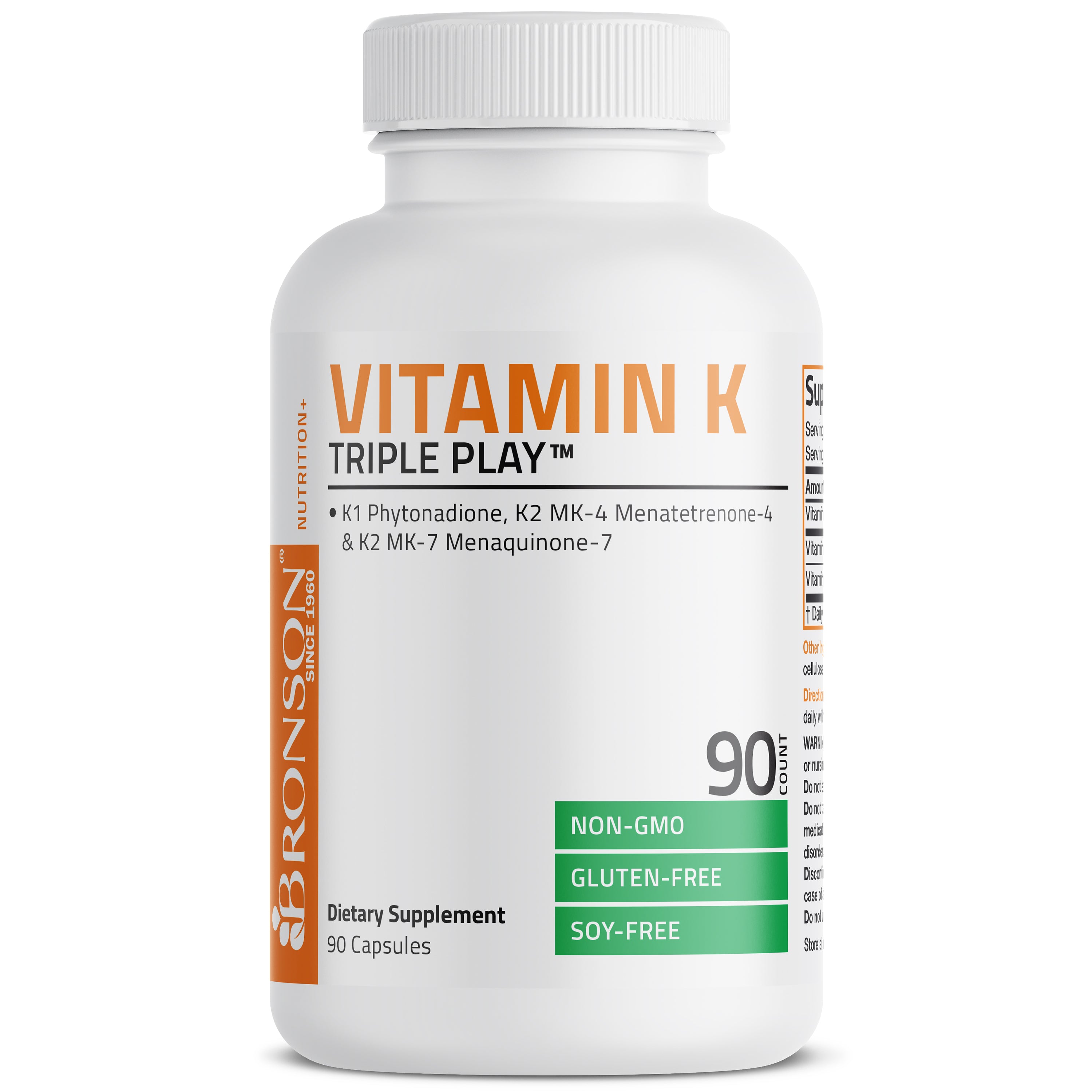 Vitamin K Triple Play™ with K1 and K2 - 550 mcg