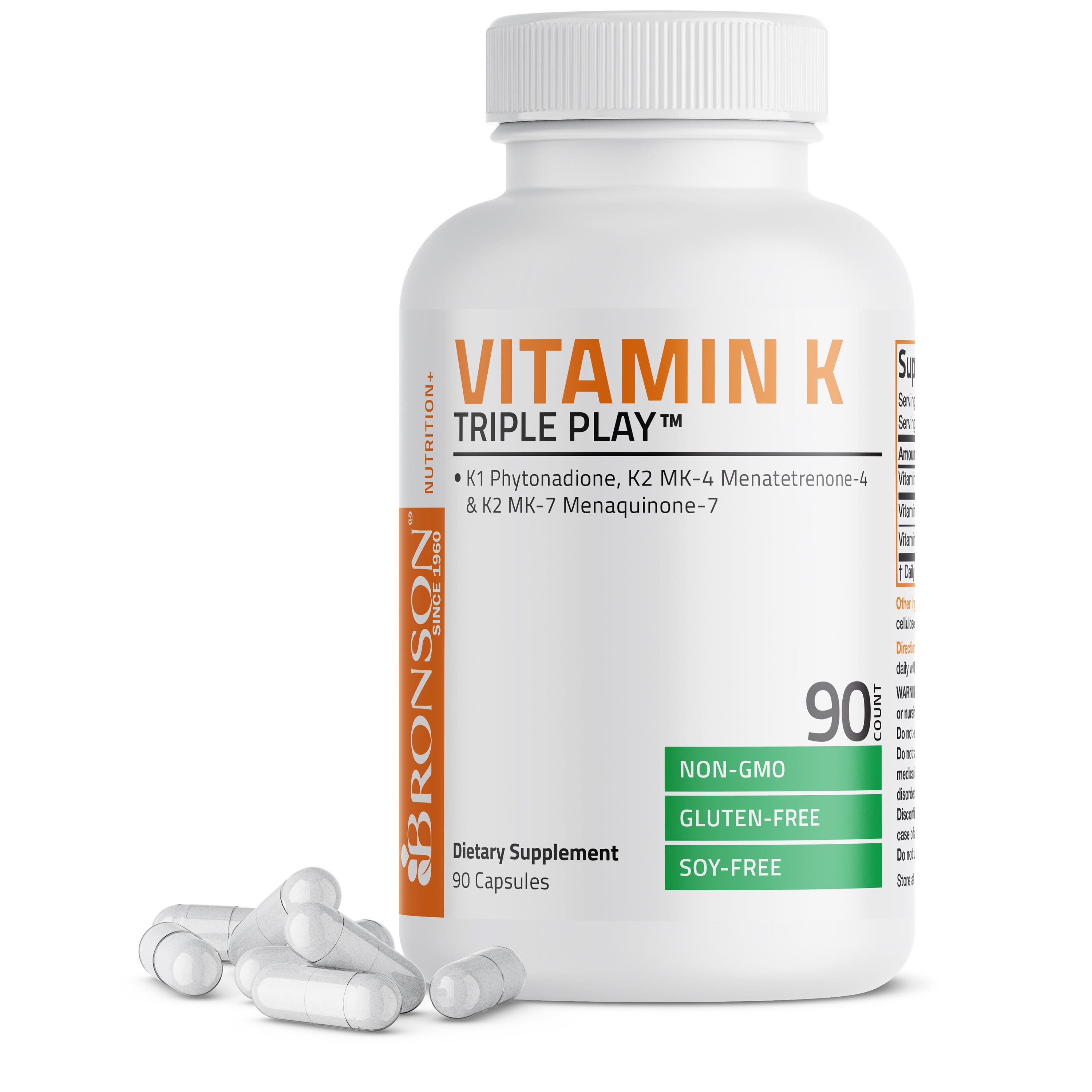 Vitamin K Triple Play™ with K1 and K2 - 550 mcg